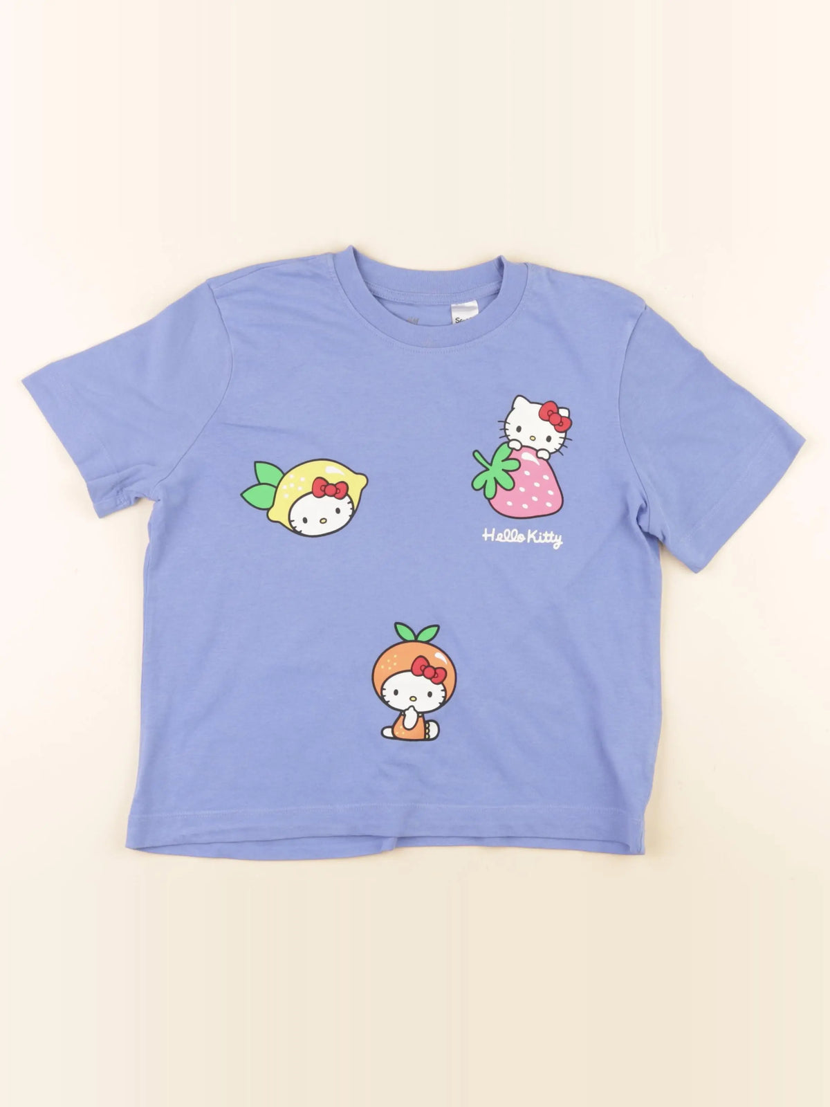 H&M - tee-shirt bleu - 6/8 ans