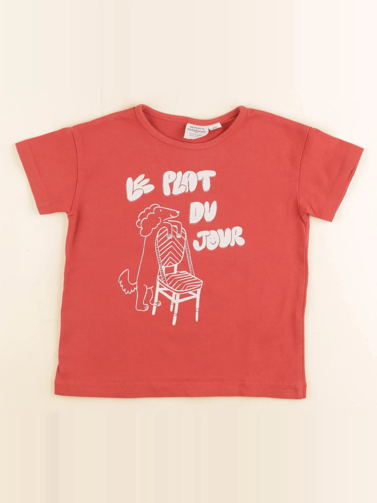 Maison Tadaboum - tee-shirt rouge - 2/3 ans