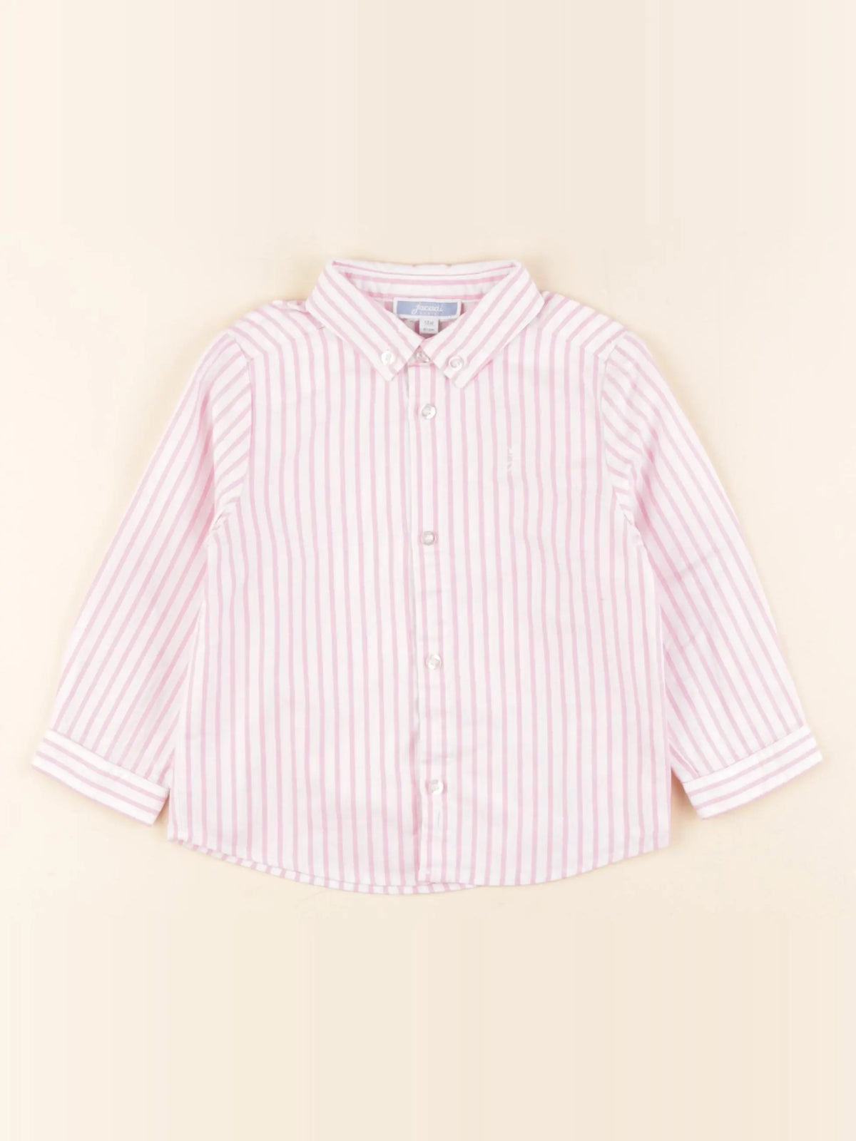 Jacadi - chemise blanc, rose - 18 mois