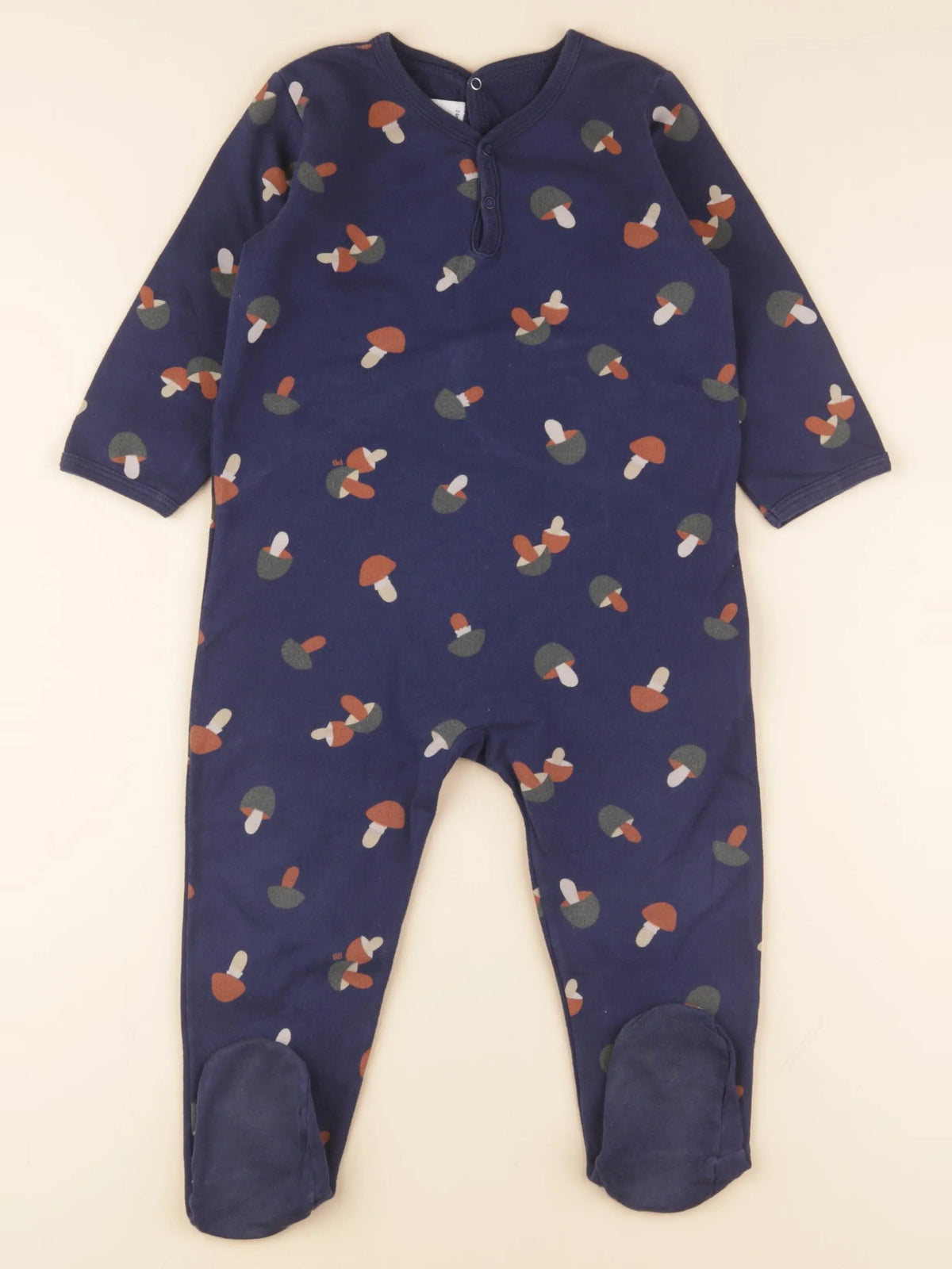Petit Bateau - pyjama coton bleu - 24 mois