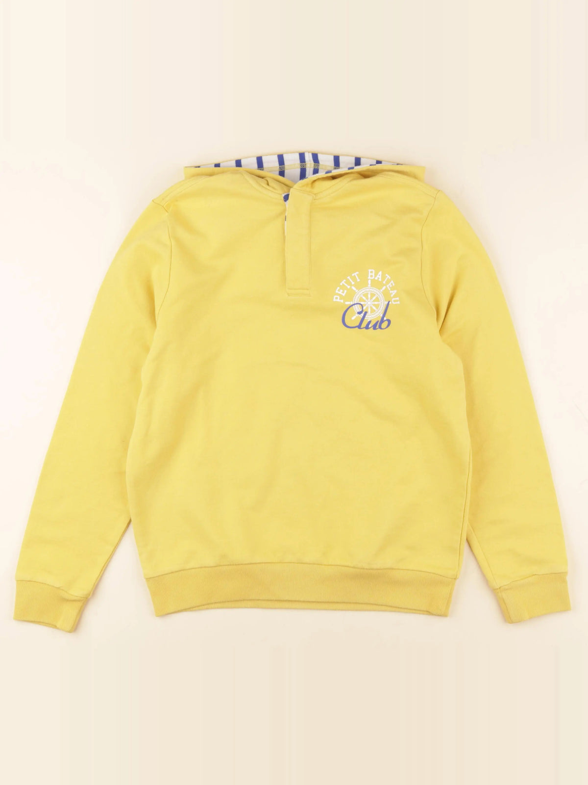 Petit Bateau - sweat jaune - 12 ans