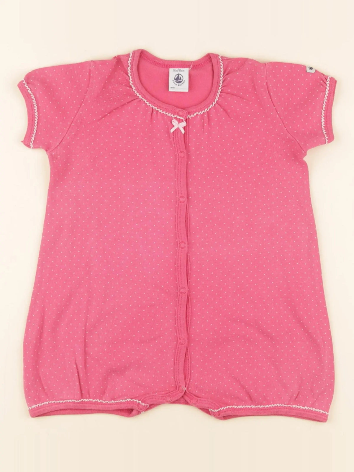 Petit Bateau - pyjama coton rose - 18 mois
