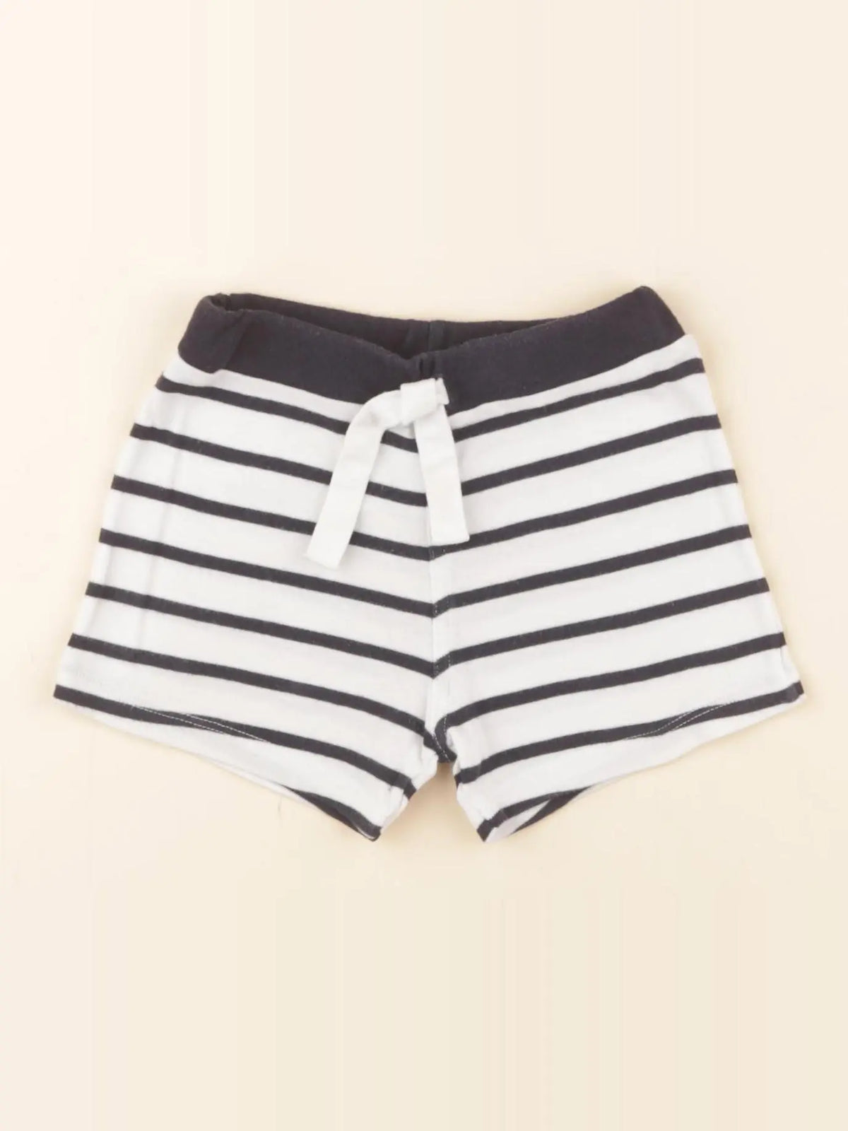 Petit Bateau - short blanc, bleu - 12 mois