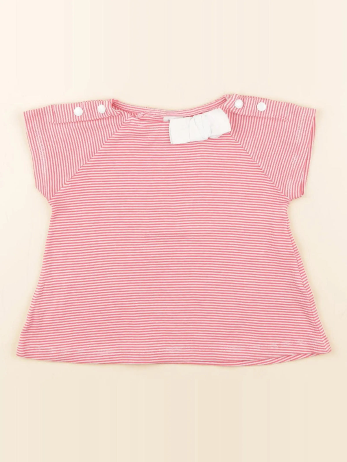 Petit Bateau - tee-shirt rose - 24 mois
