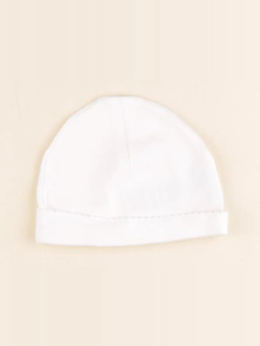 Jacadi - bonnet blanc - 1 mois