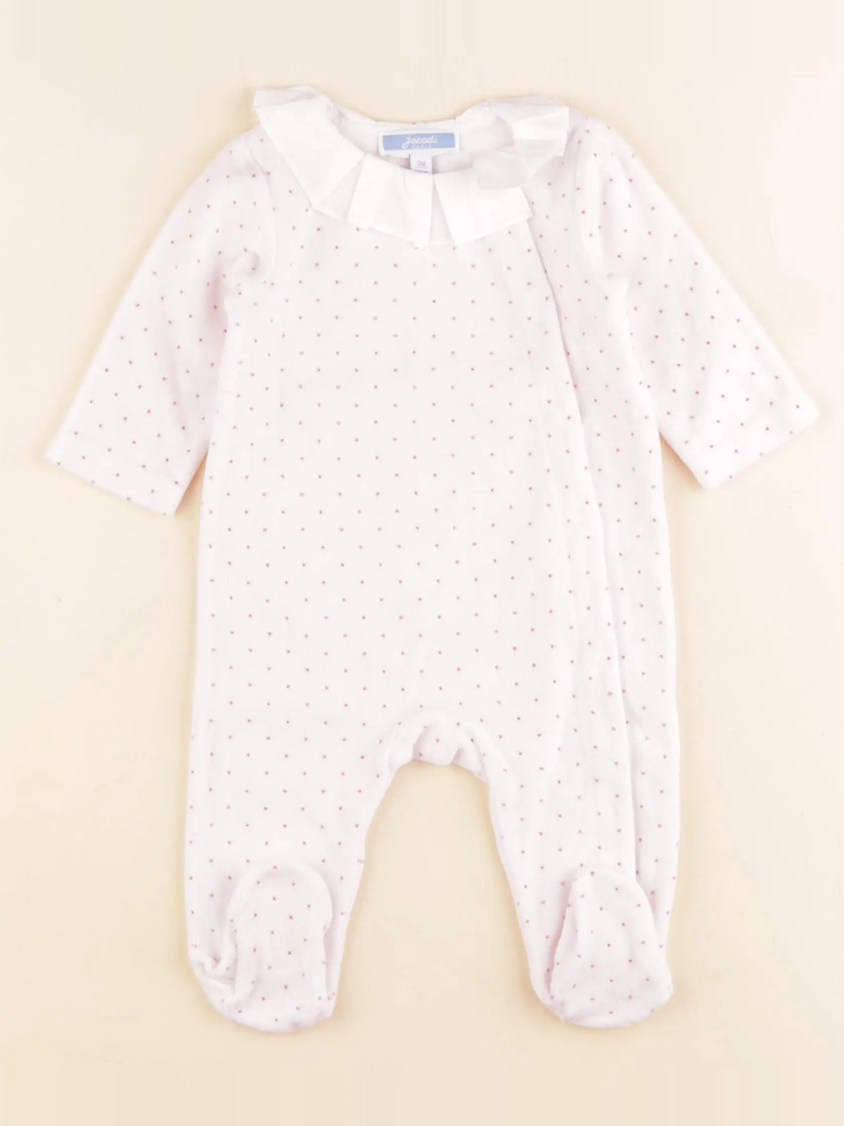 Jacadi - pyjama velours rose - 3 mois