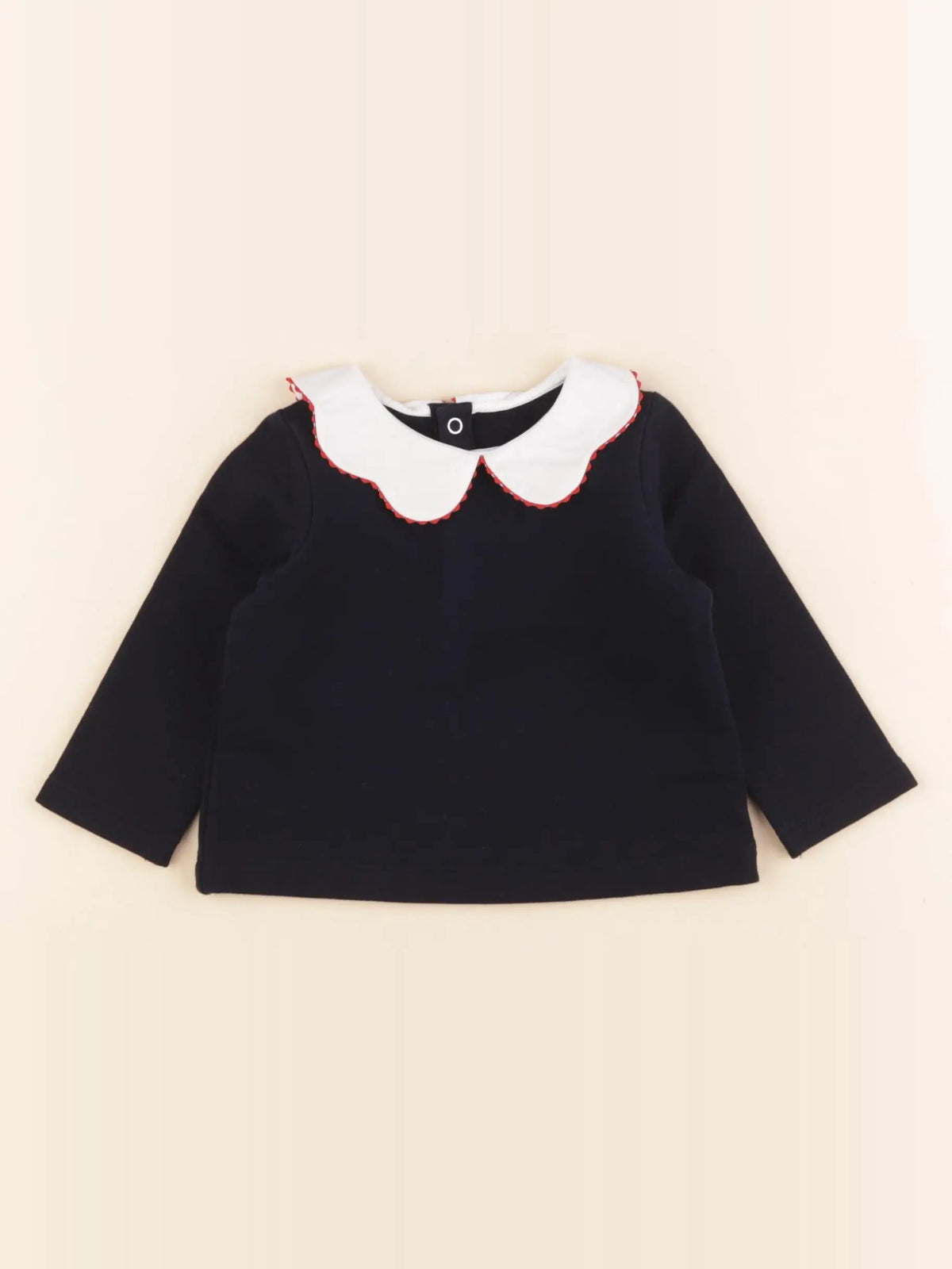 Jacadi - sweat bleu - 6 mois