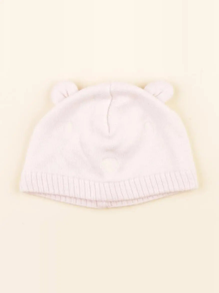 Petit Bateau - bonnet rose - 1 mois