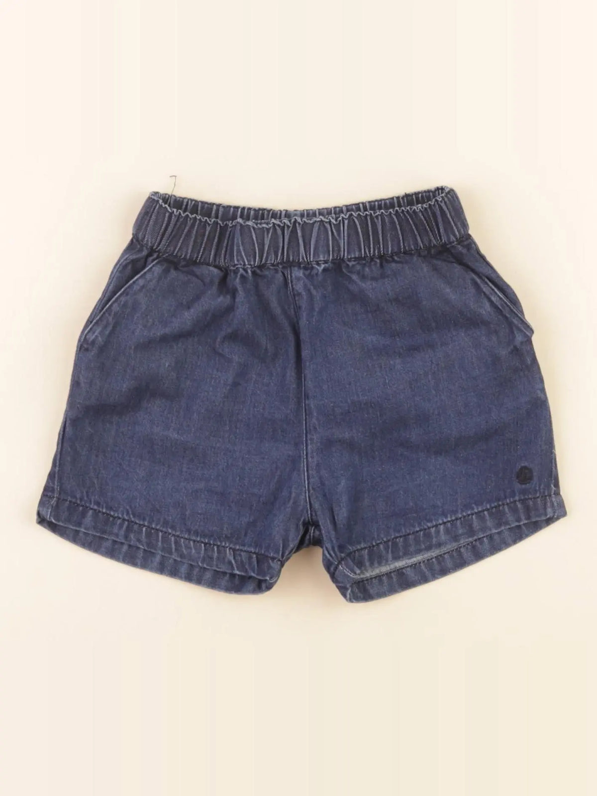 Petit Bateau - short bleu - 2 ans