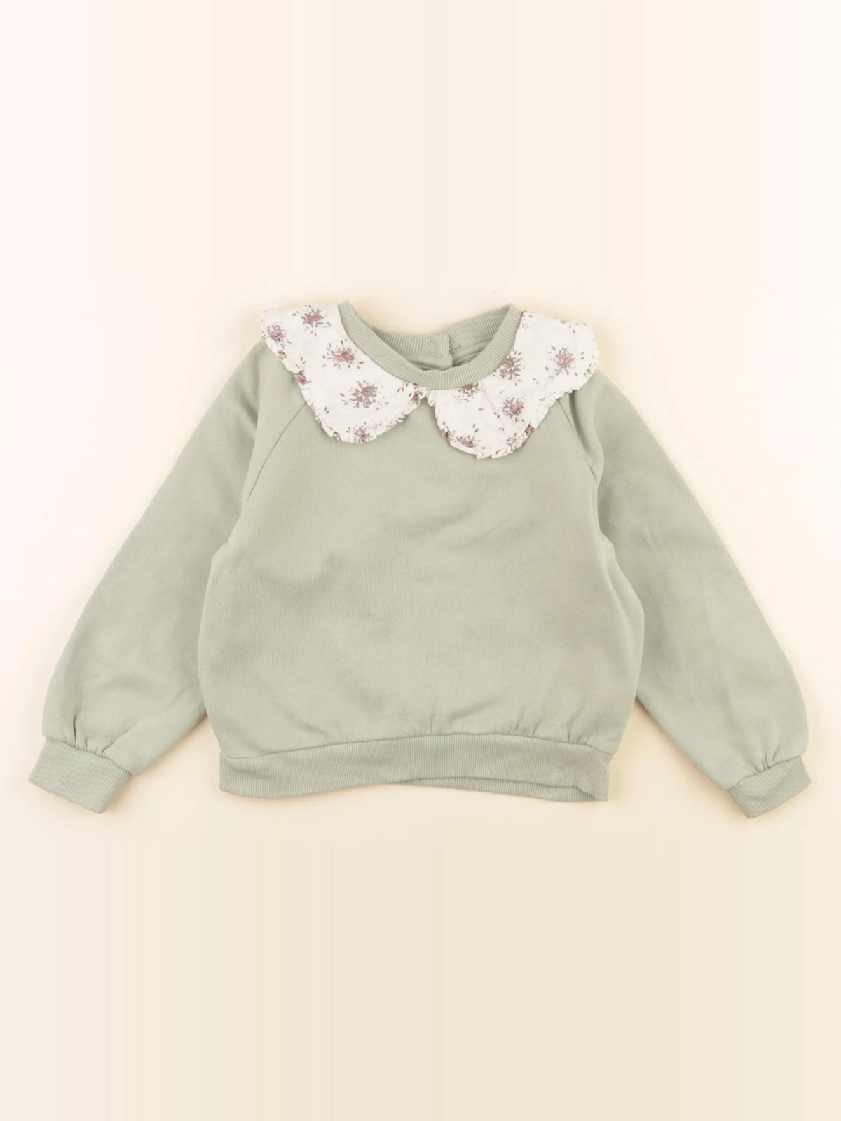 Vertbaudet - sweat vert - 3 ans
