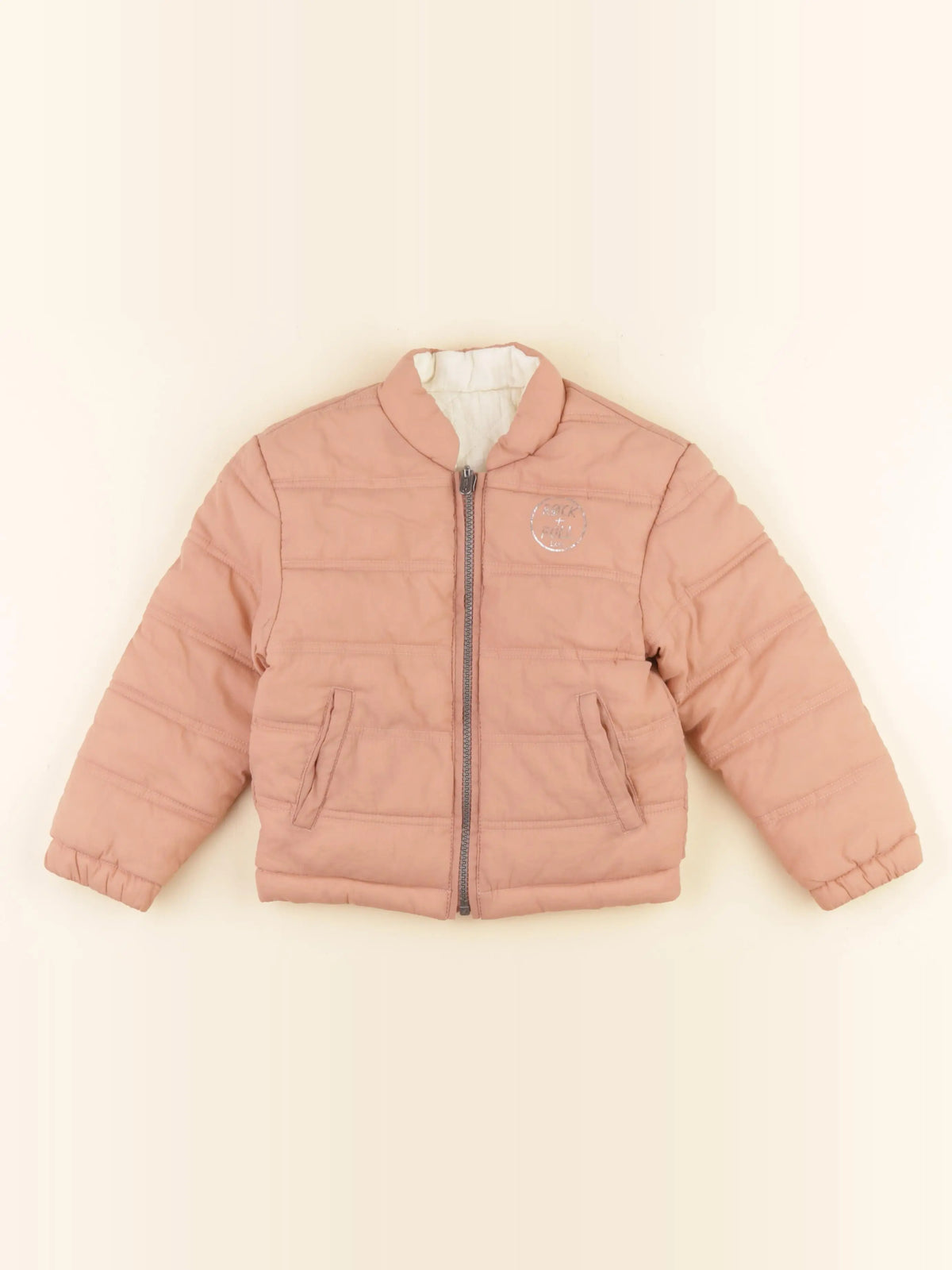 IKKS - doudoune réversible rose - 3 ans