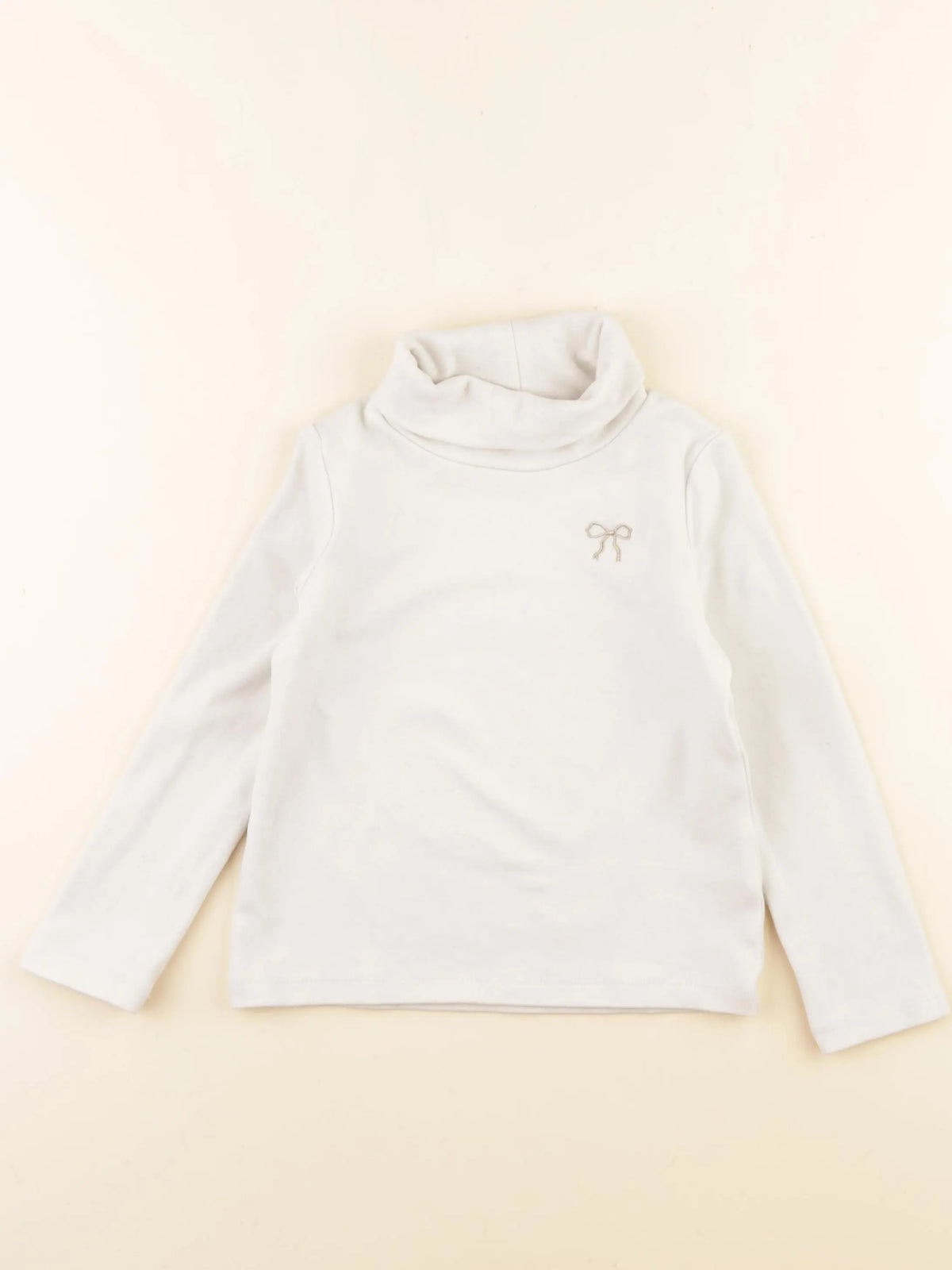 Vertbaudet - sous-pull blanc - 4 ans