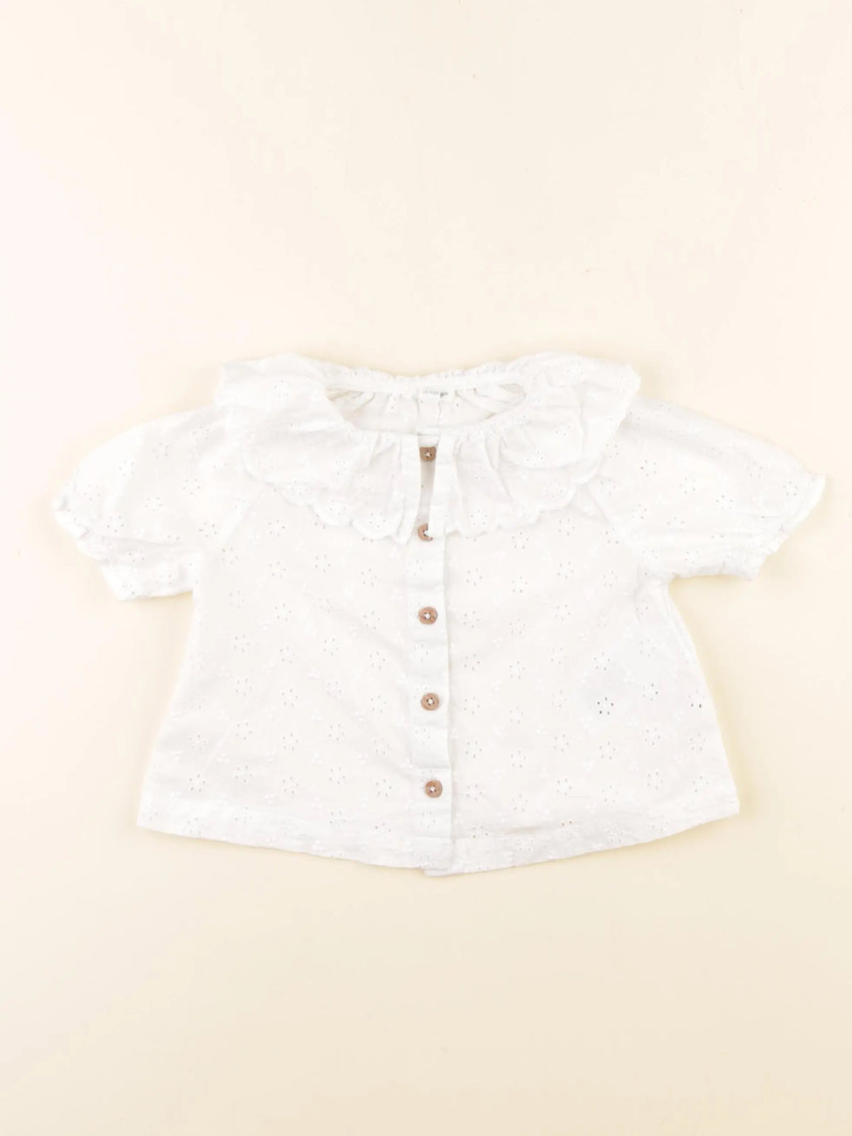 Vertbaudet - blouse blanc - 18 mois