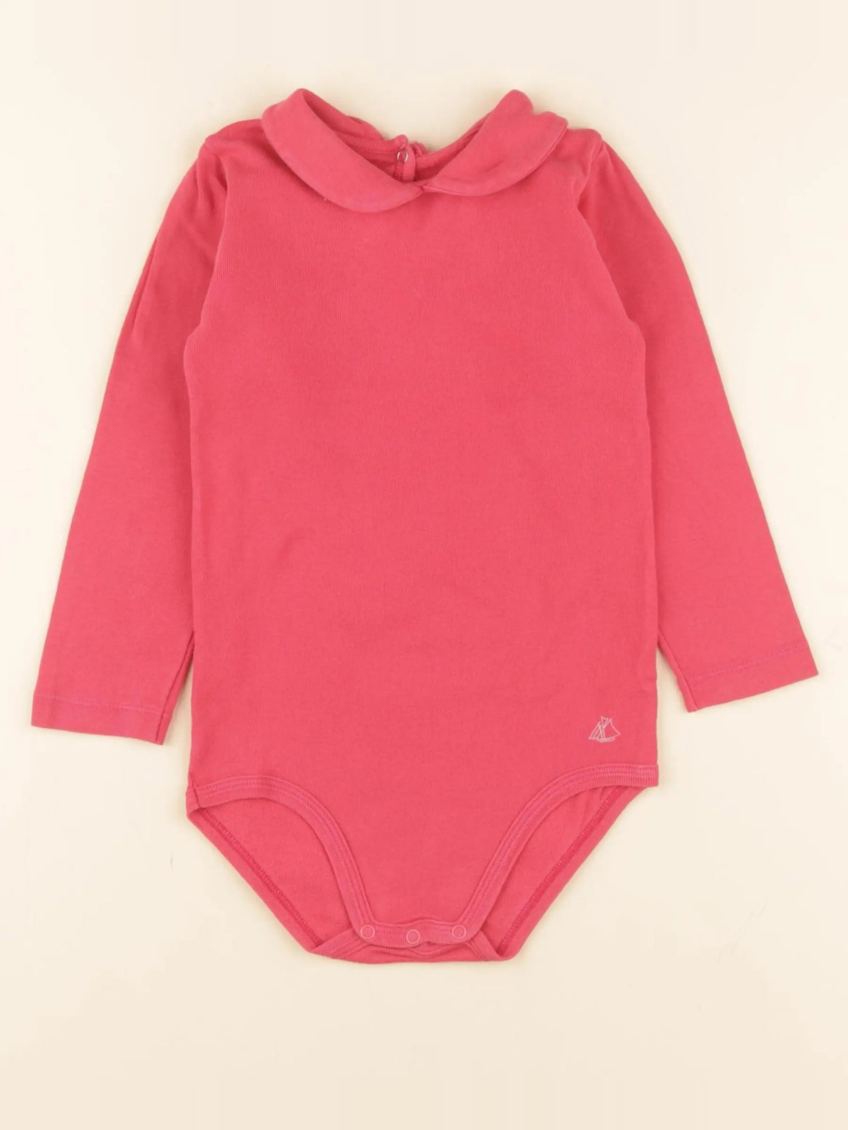 Petit Bateau - body à col rose - 36 mois