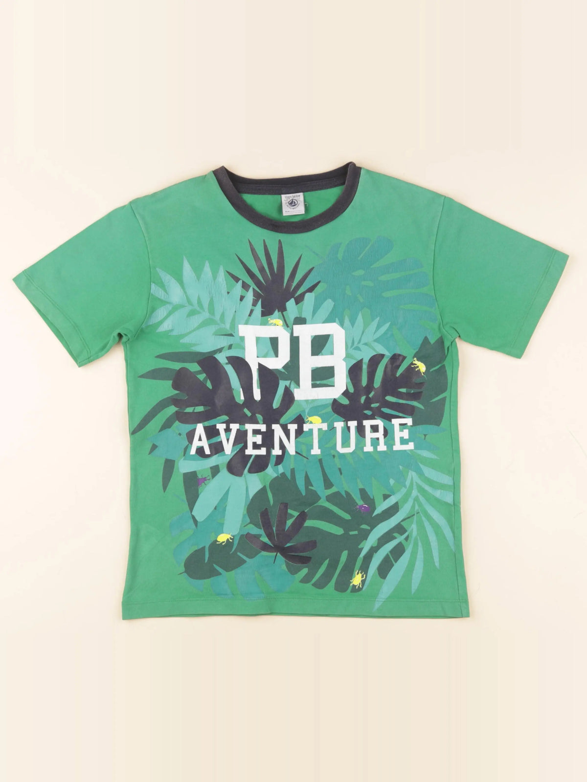 Petit Bateau - tee-shirt vert - 10 ans