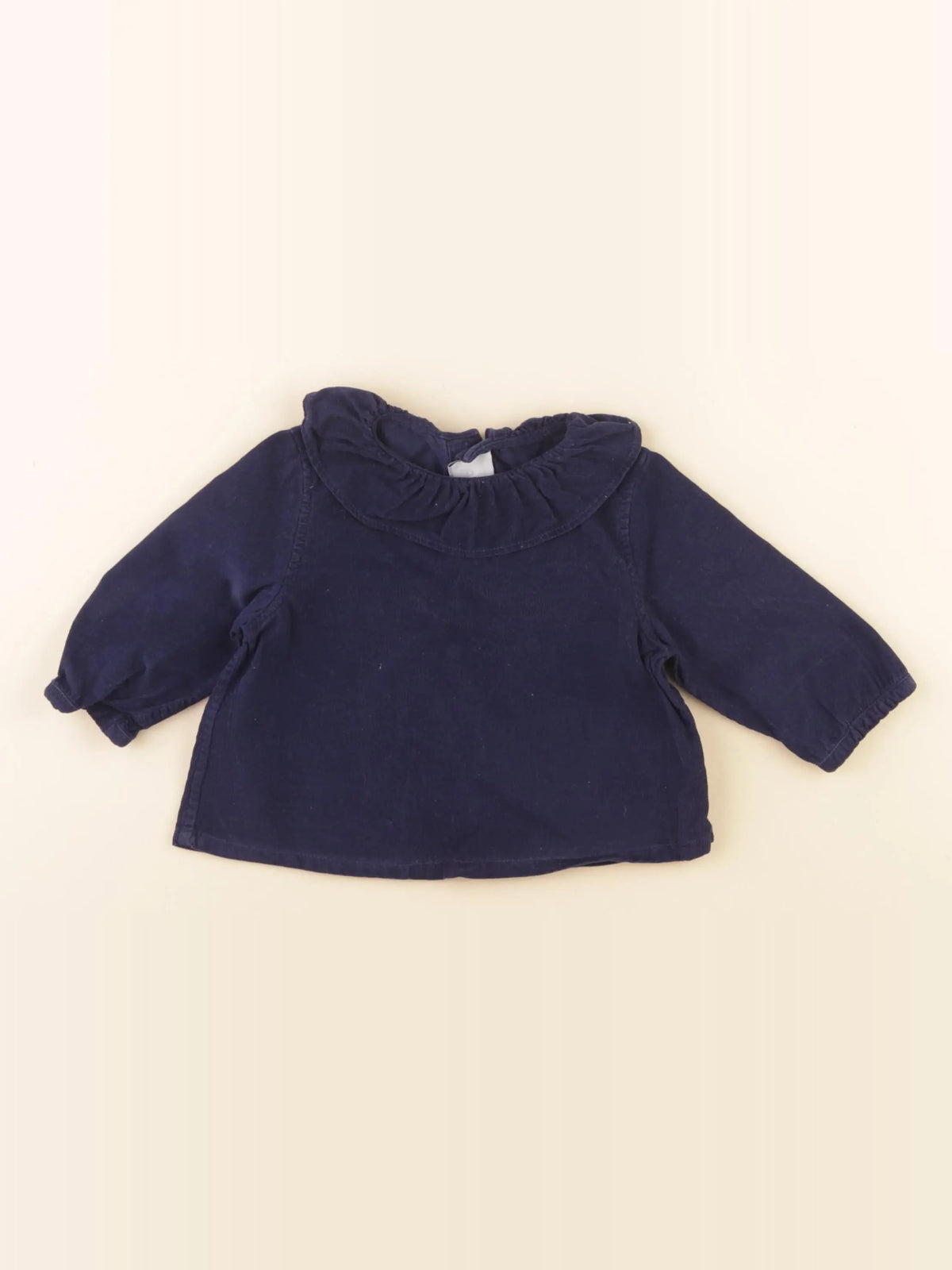 Petit Bateau - blouse bleu - 12 mois