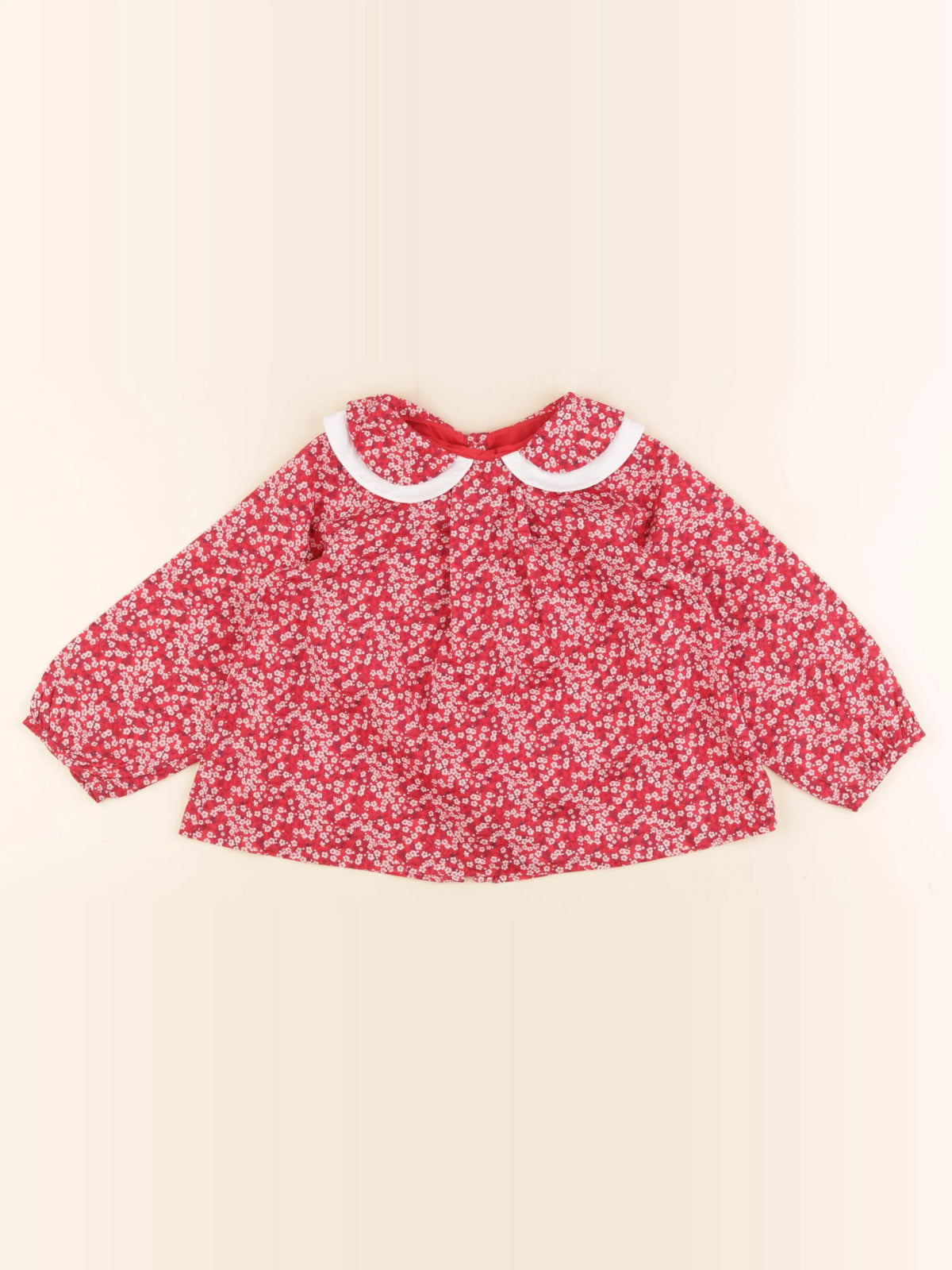 Jacadi - blouse liberty rouge - 36 mois