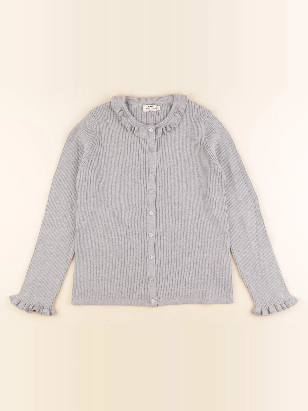 Cyrillus - gilet gris - 12 ans