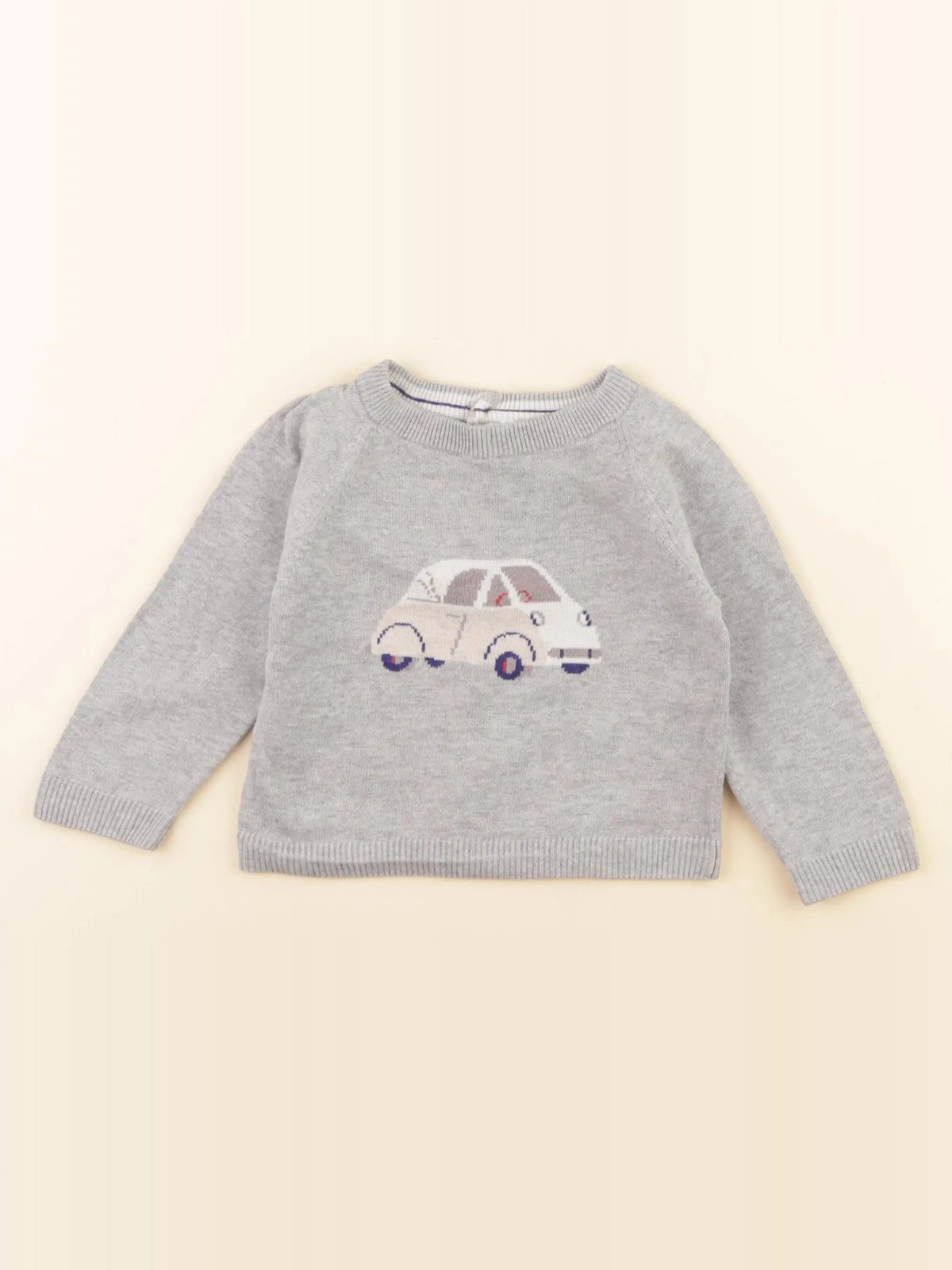Jacadi - pull gris - 12 mois