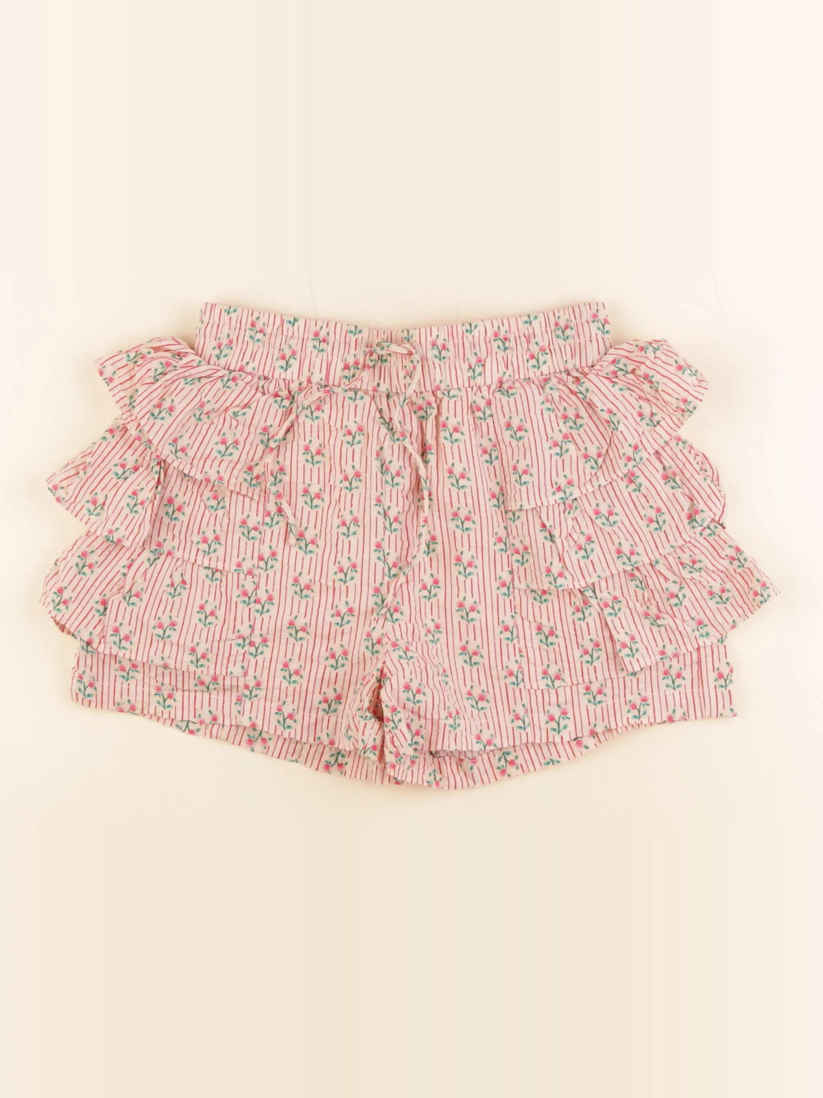 Monoprix - short rose, rouge - 6 ans