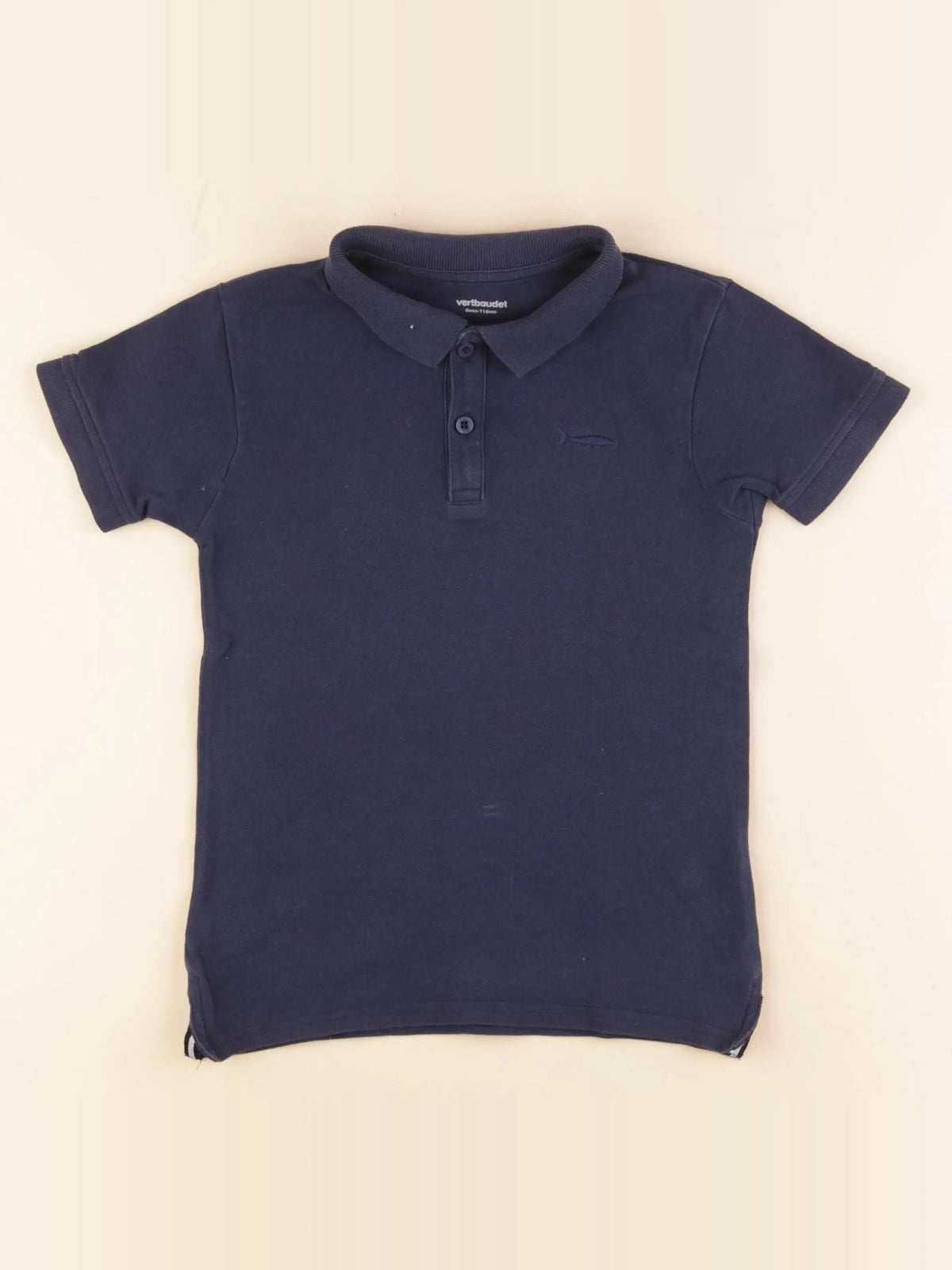 Vertbaudet - polo bleu - 6 ans