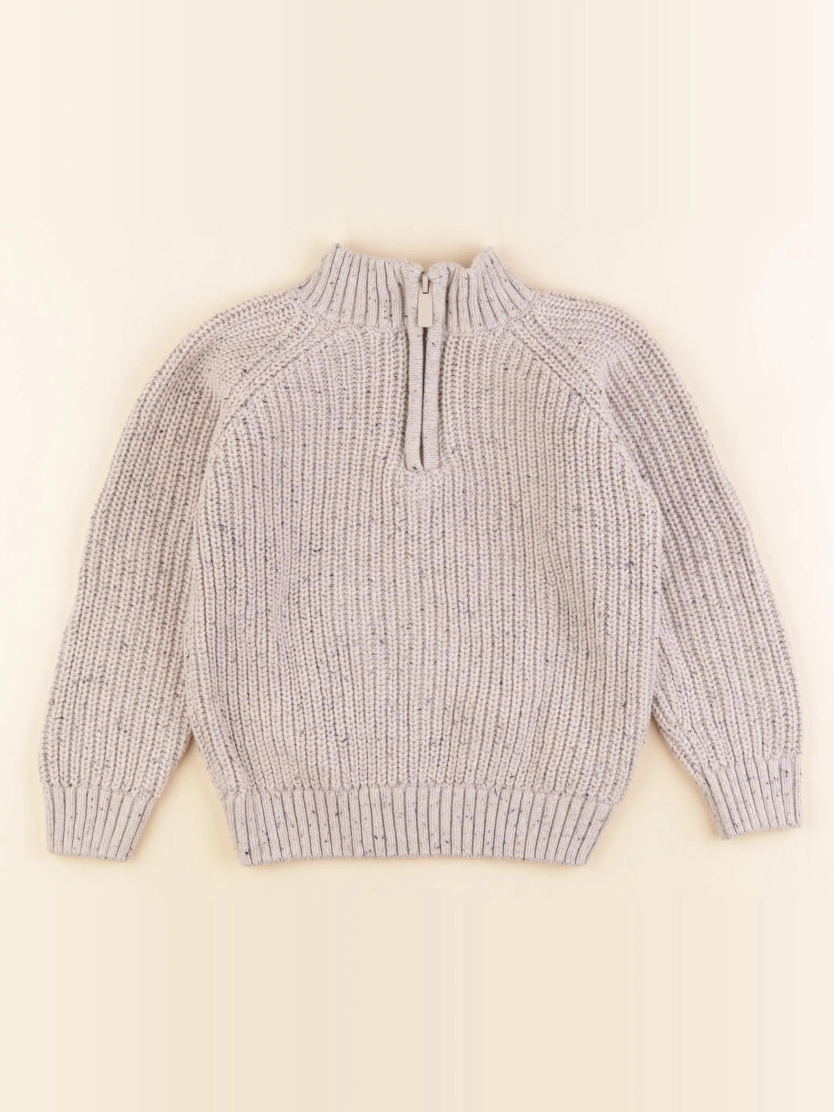 Vertbaudet - pull beige - 6 ans