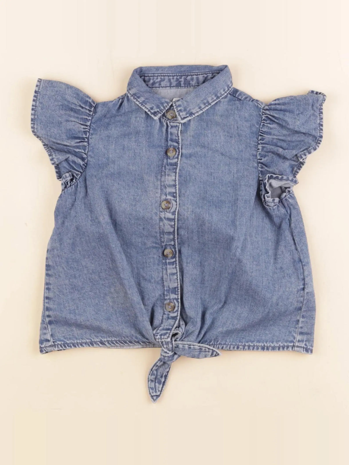 Vertbaudet - chemise bleu - 2 ans