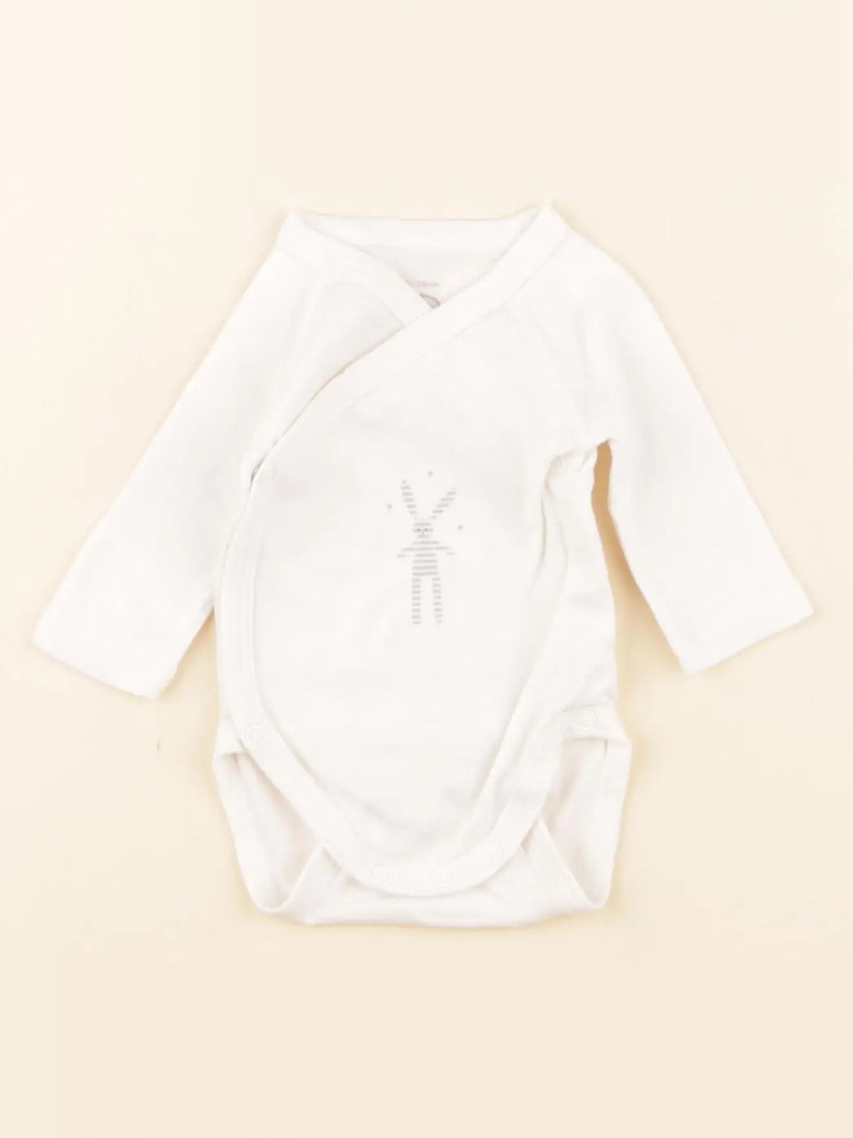 Petit Bateau - body blanc - 0 mois