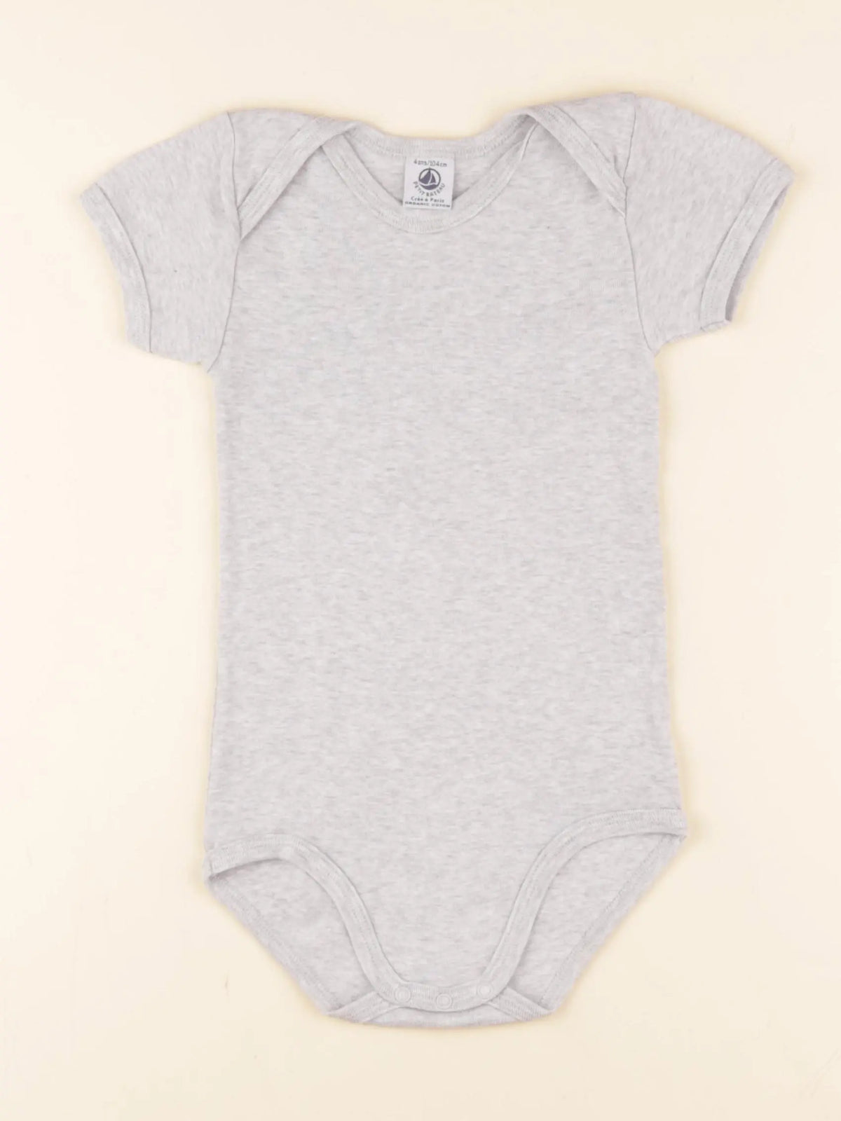 Petit Bateau - body gris - 4 ans