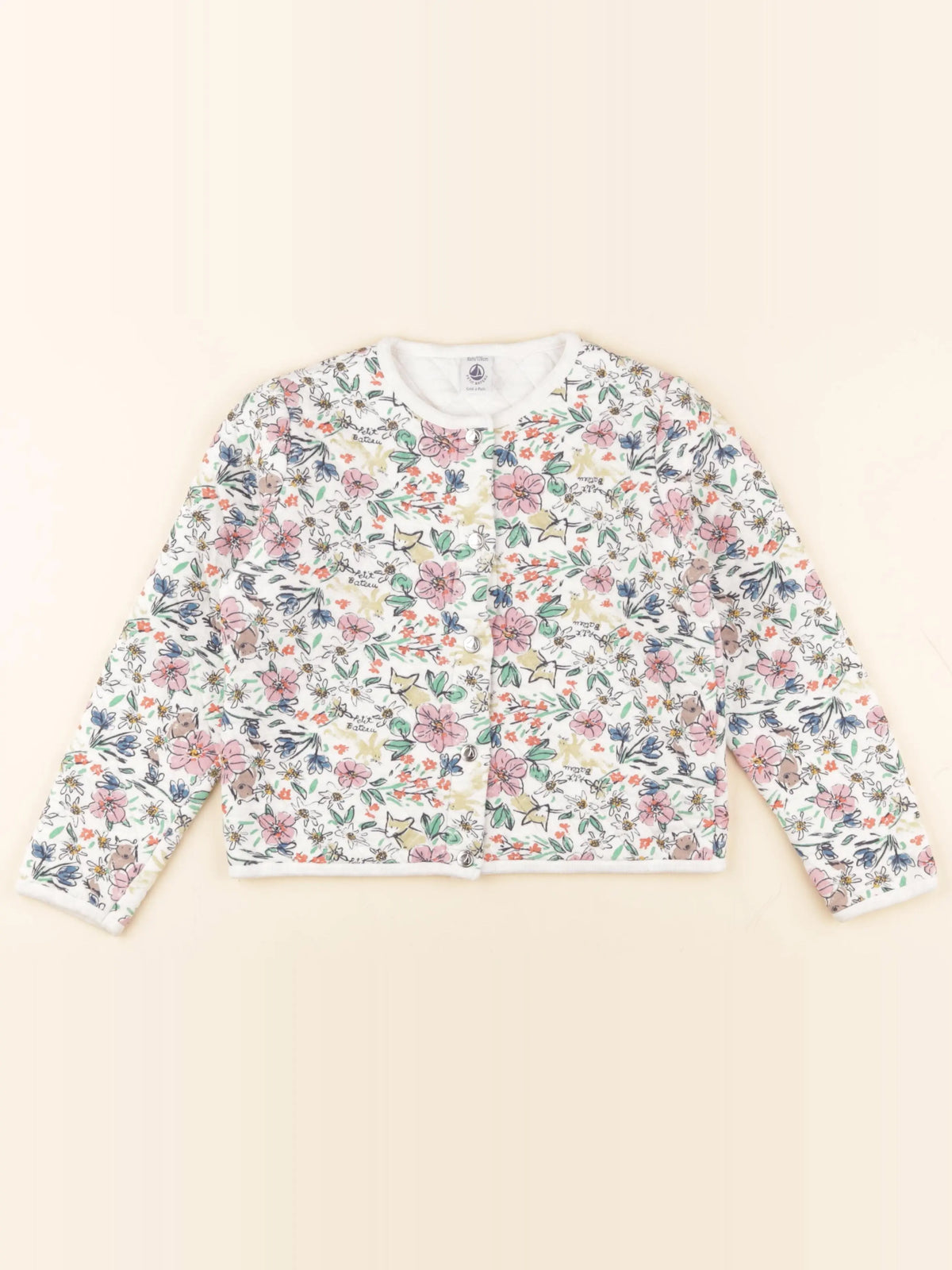 Petit Bateau - veste multicolore - 8 ans