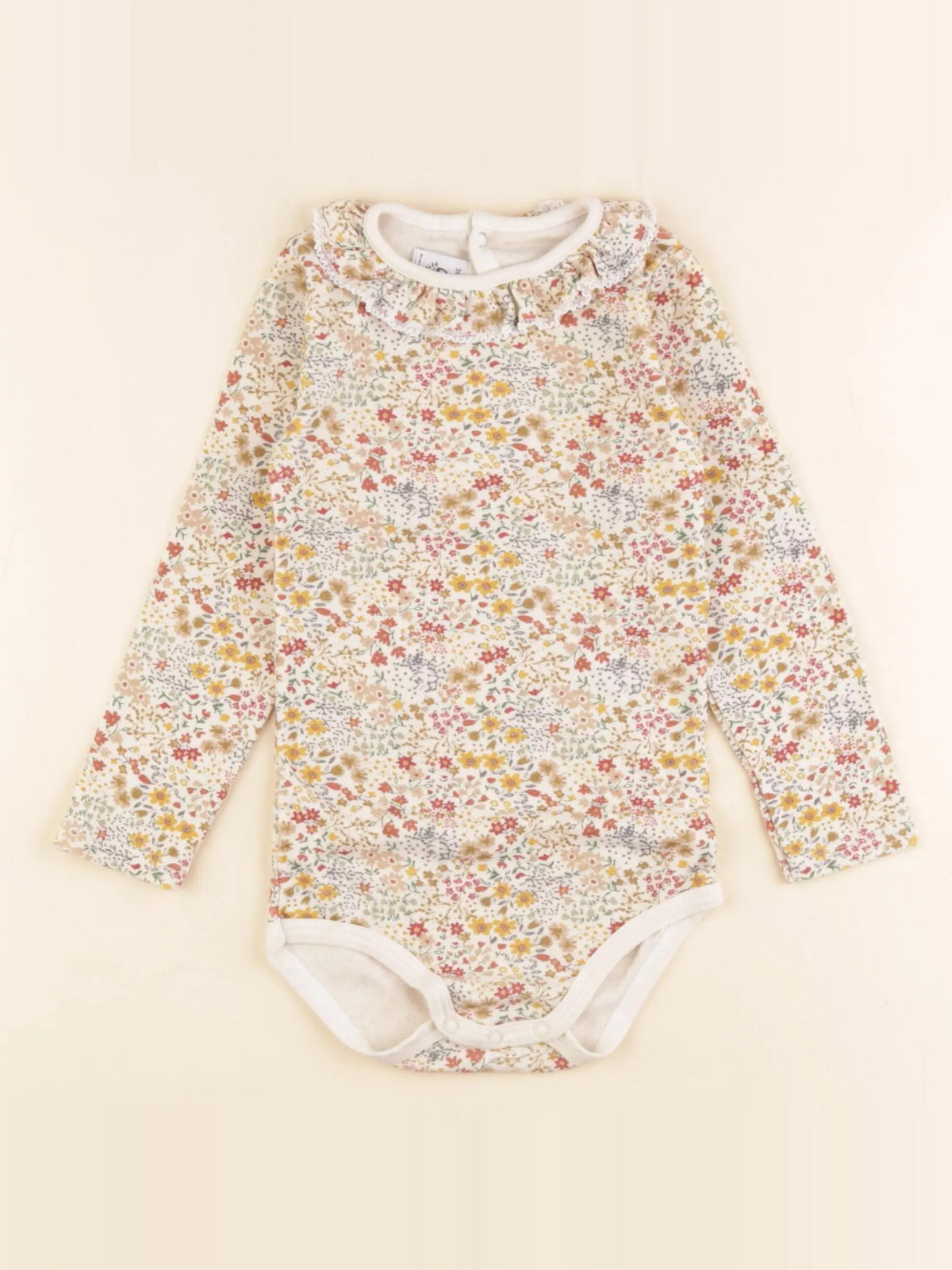 Petit Bateau - body à col multicolore - 36 mois
