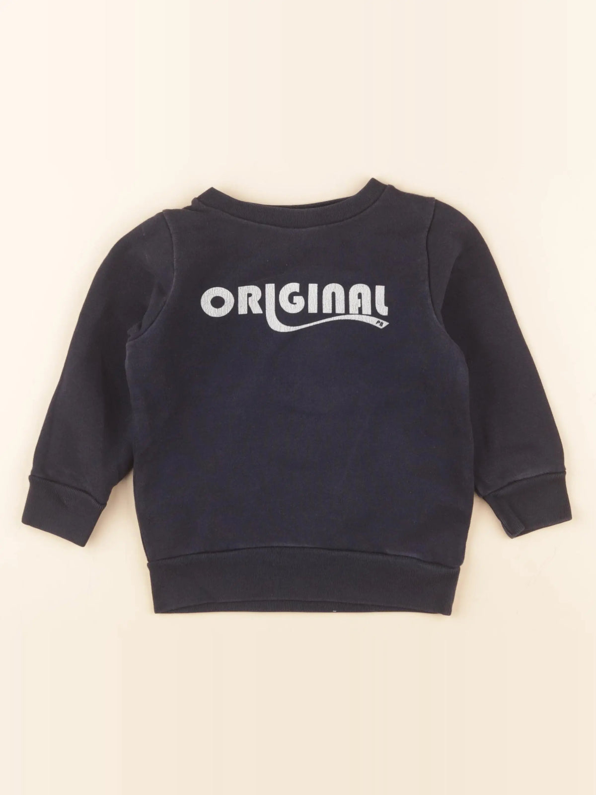 Petit Bateau - sweat bleu - 3 ans