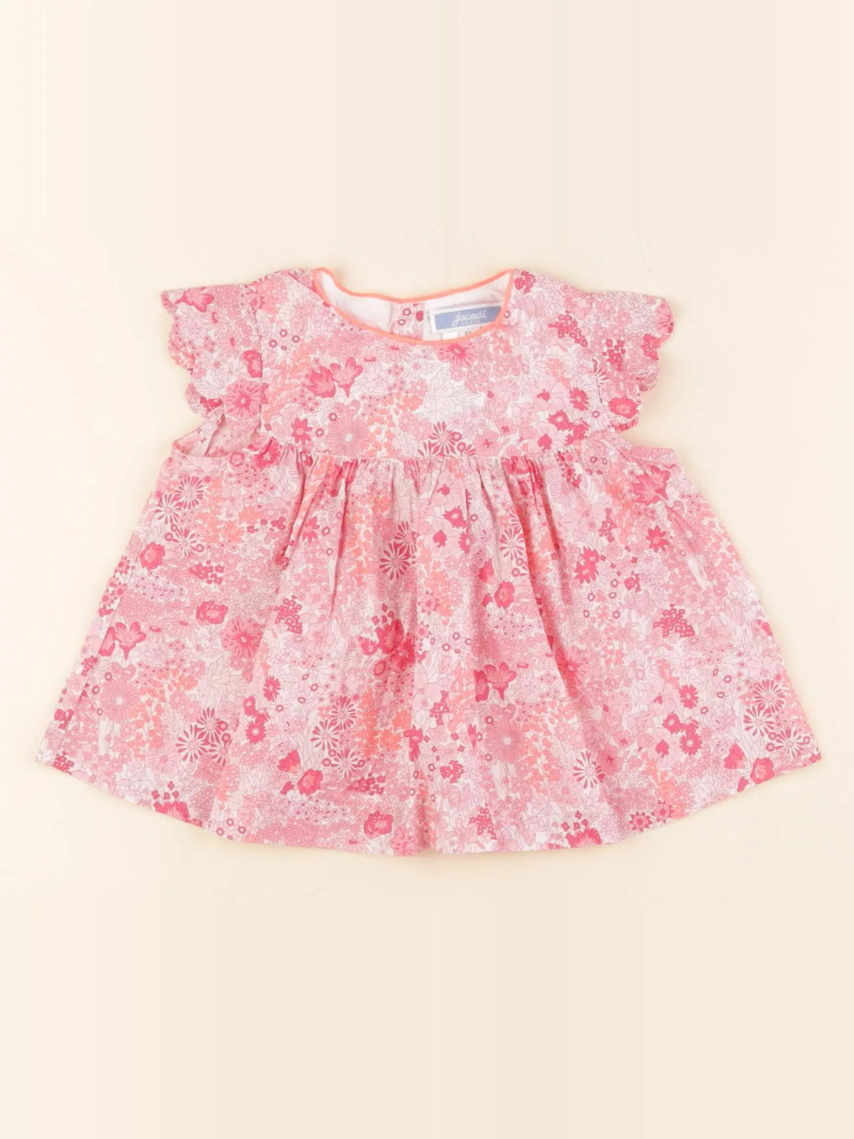 Jacadi - blouse liberty rose - 12 mois
