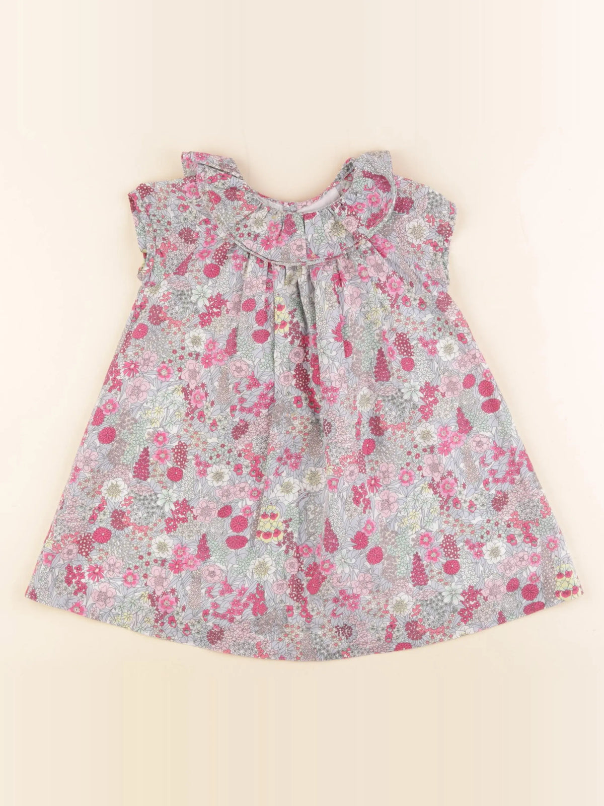 Jacadi - robe liberty multicolore - 24 mois