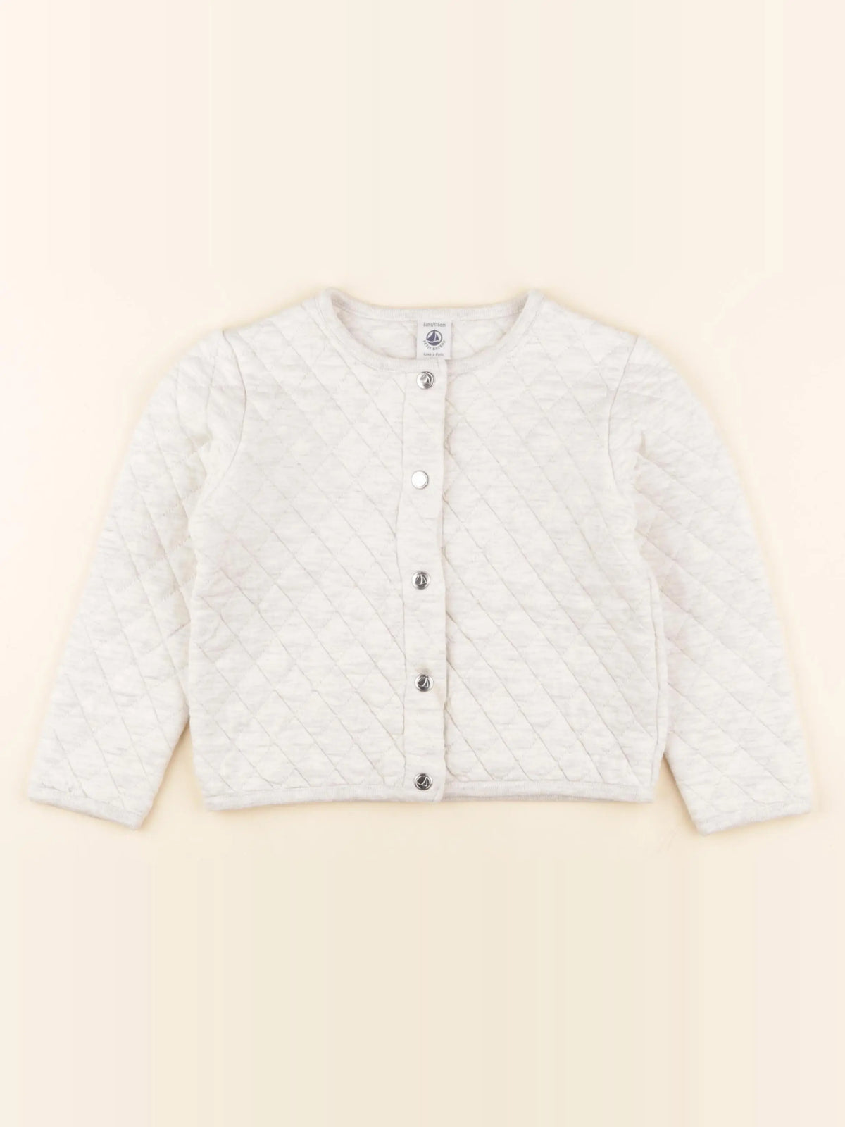 Petit Bateau - sweat blanc - 6 ans