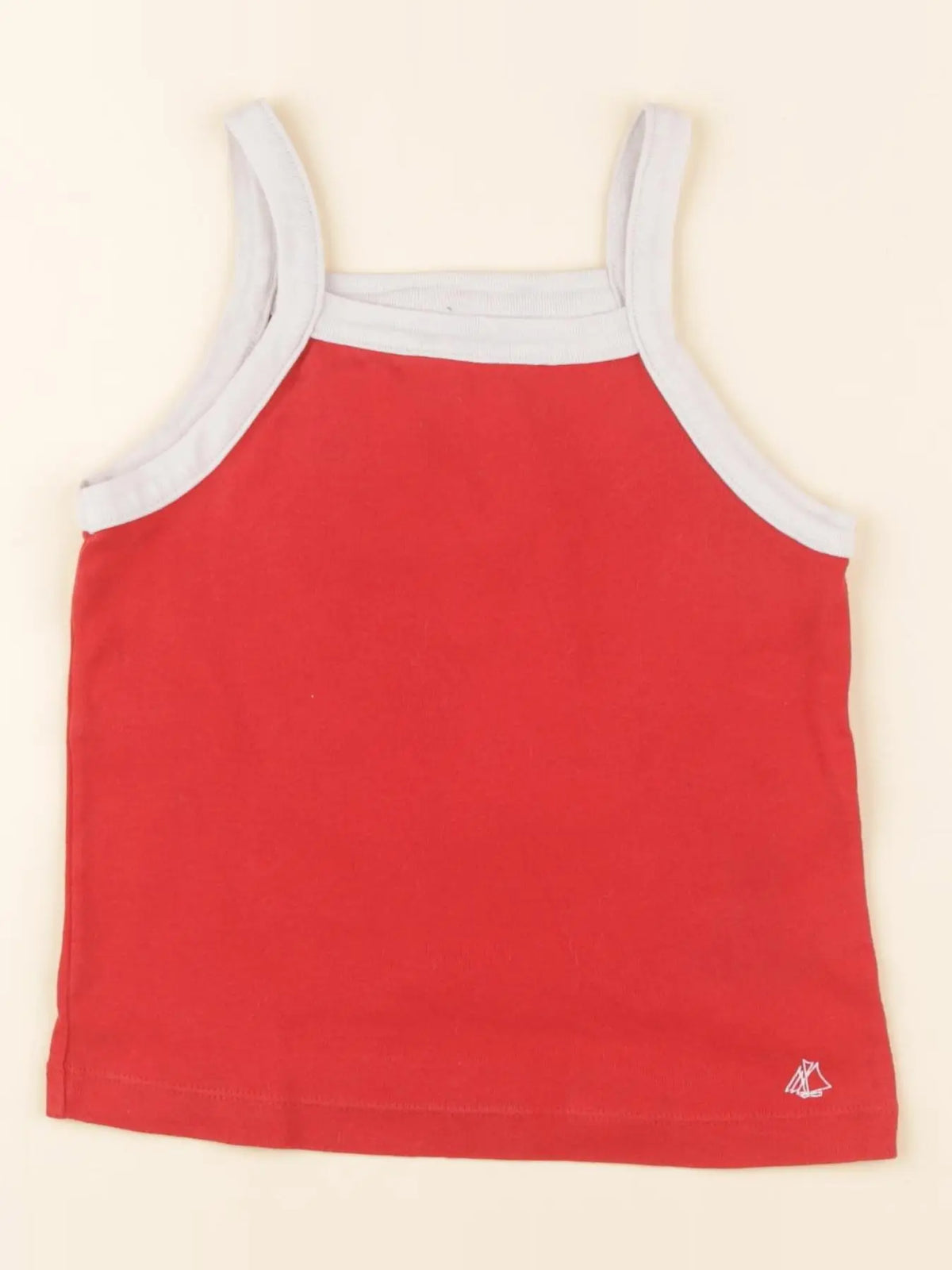 Petit Bateau - débardeur rouge - 6 ans