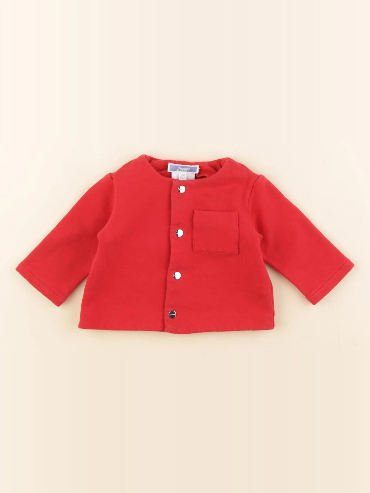 Jacadi - sweat rouge - 3 mois