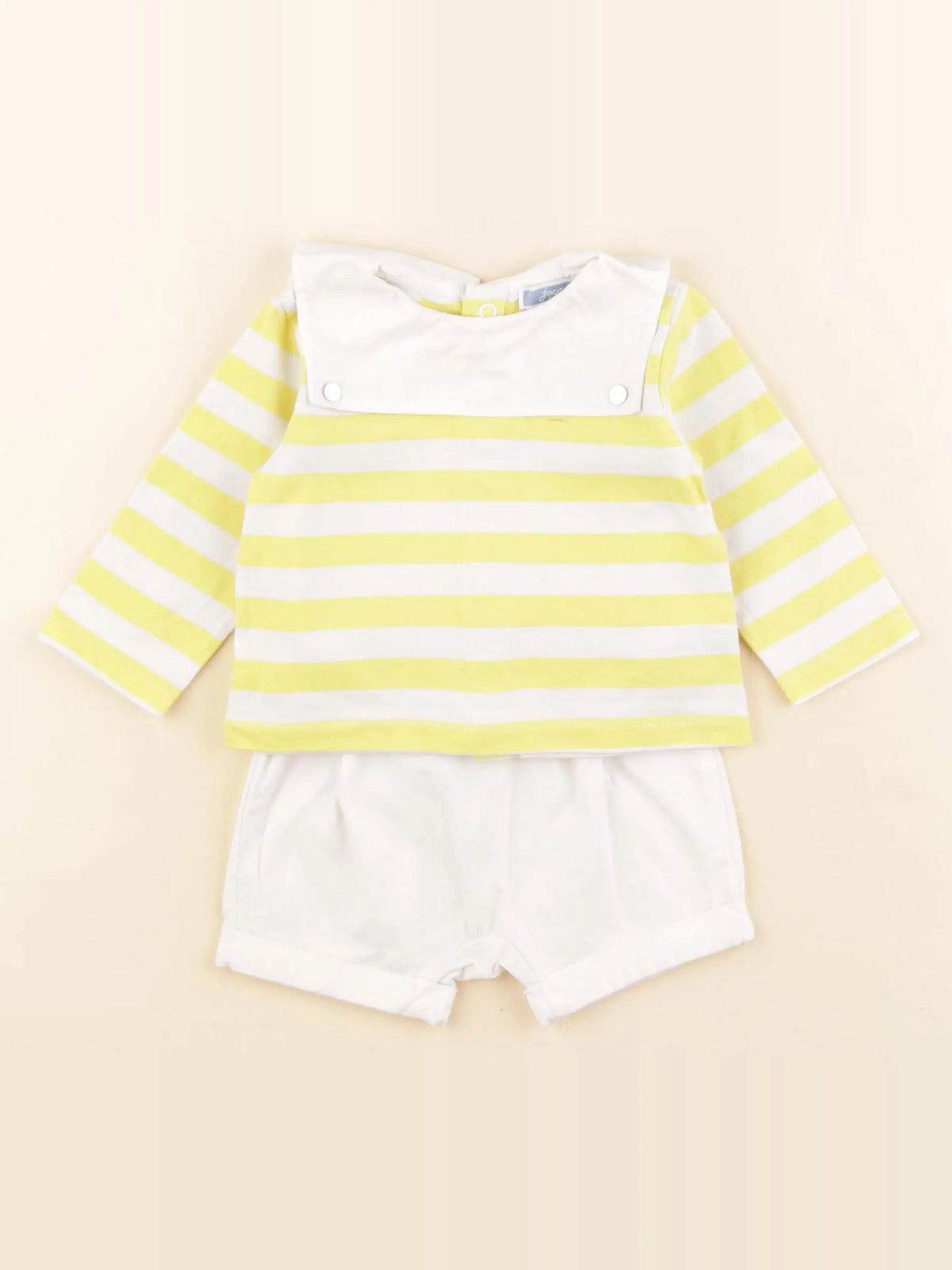 Jacadi - ensemble jaune - 6 mois