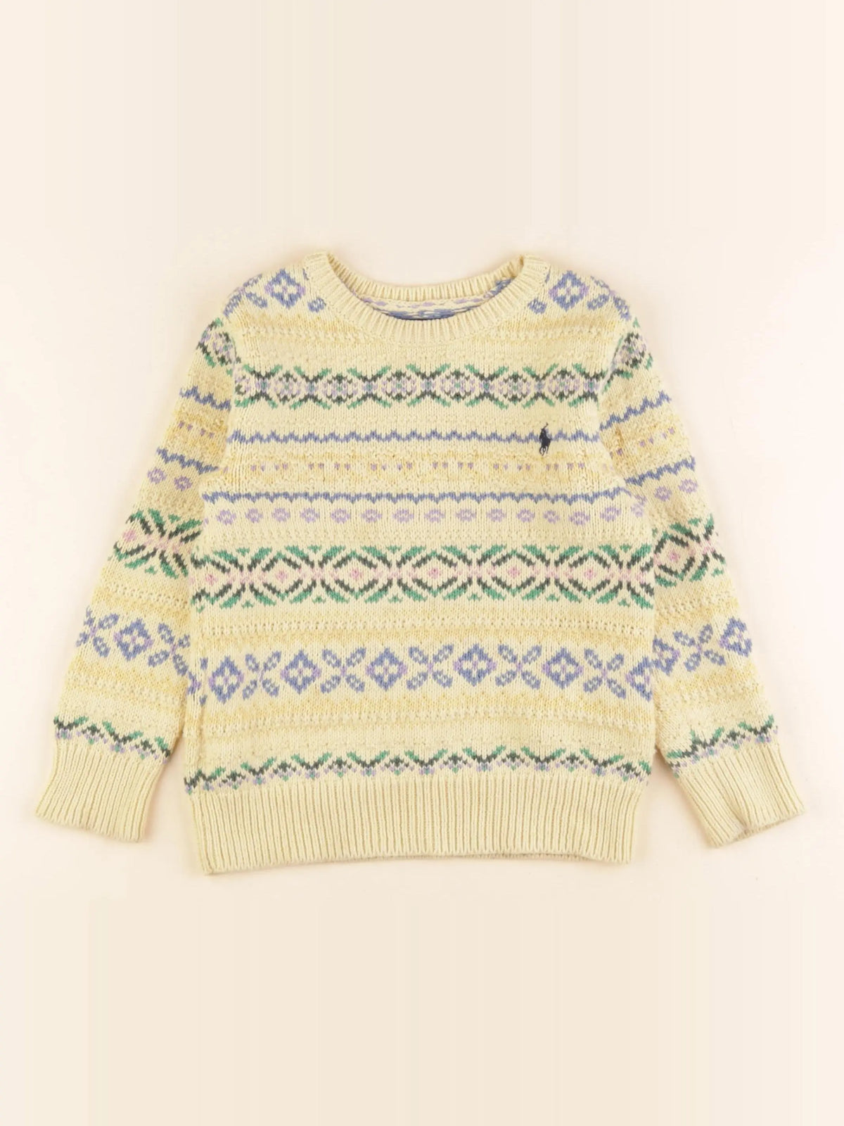 Ralph Lauren - pull jaune - 4 ans