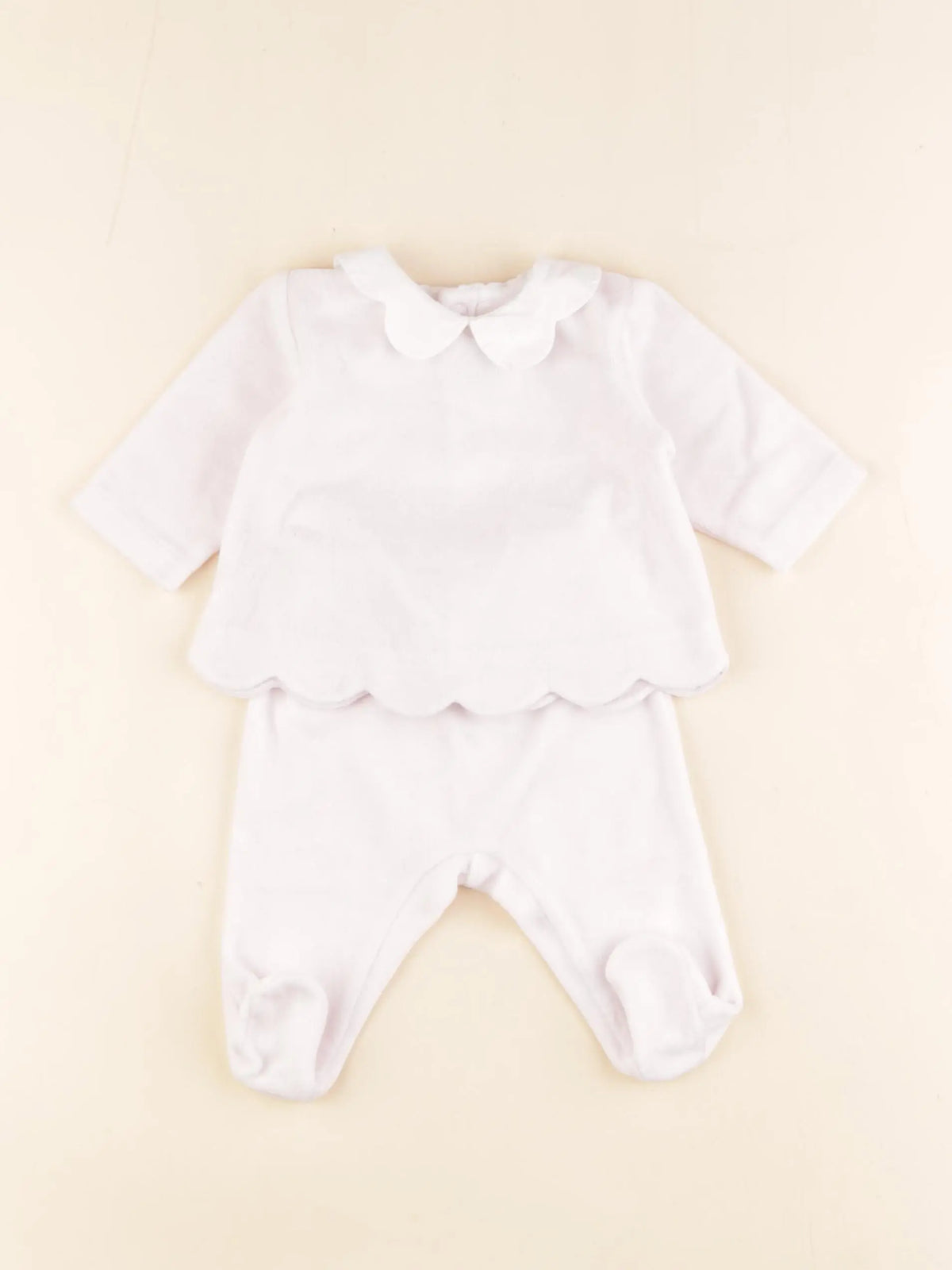 Jacadi - pyjama velours rose - 3 mois