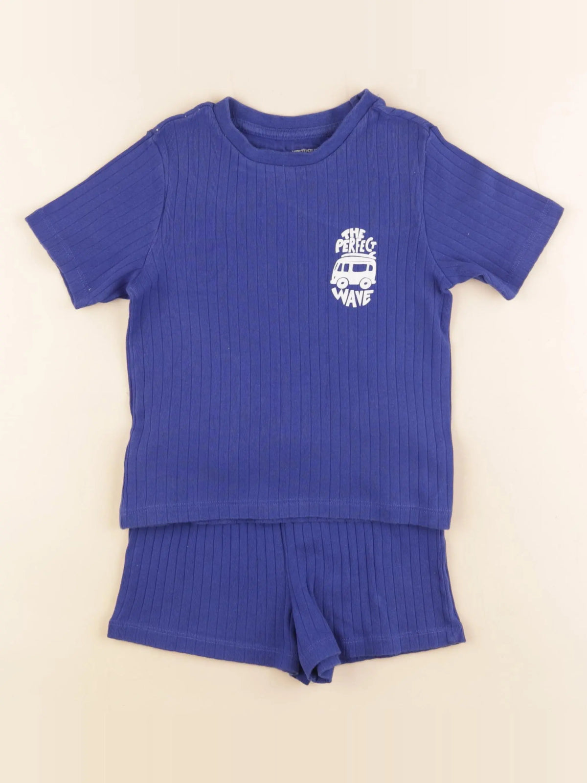 Vertbaudet - pyjama coton bleu - 4 ans