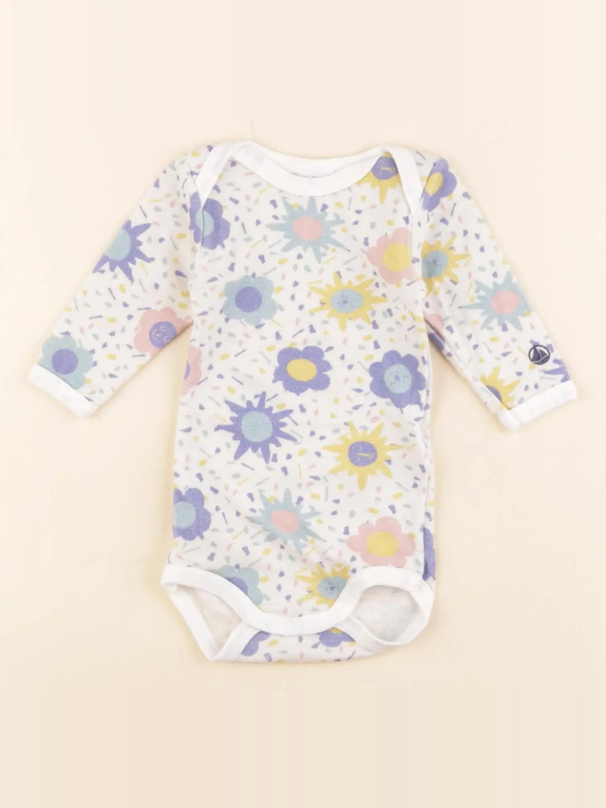 Petit Bateau - body multicolore - 3 mois