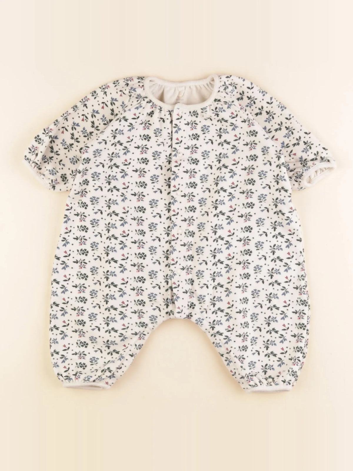 Petit Bateau - combinaison beige - 6 mois