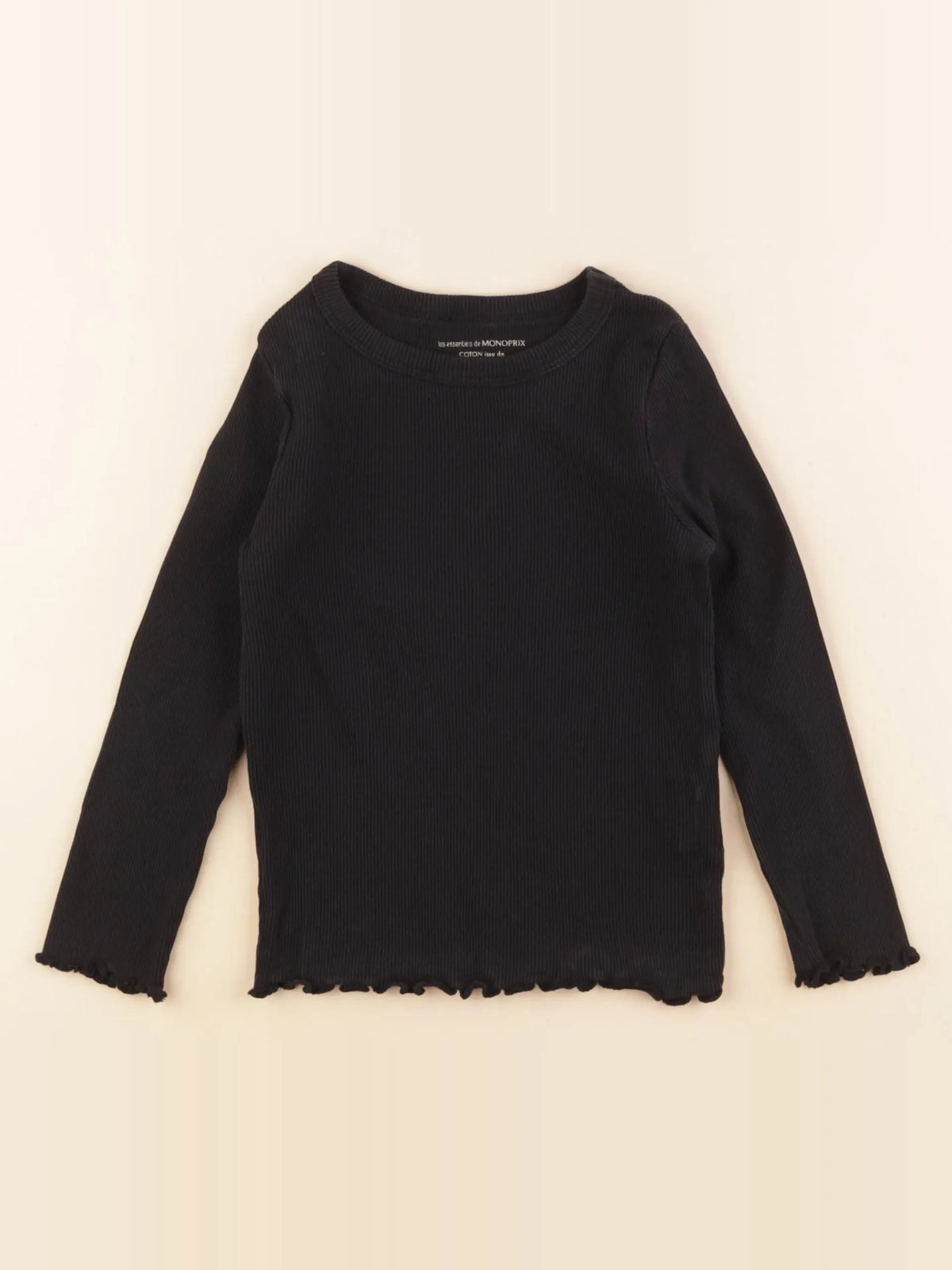 Monoprix - tee-shirt noir - 4 ans