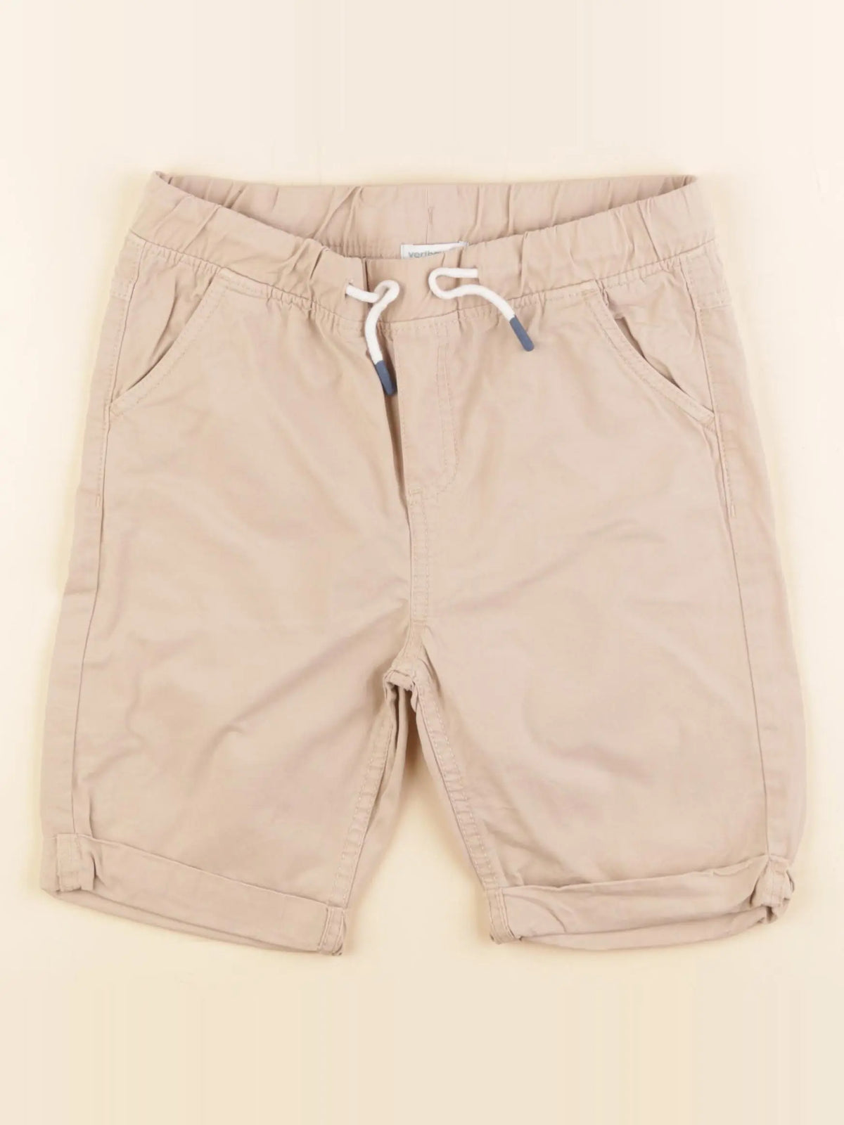 Vertbaudet - short beige - 9 ans
