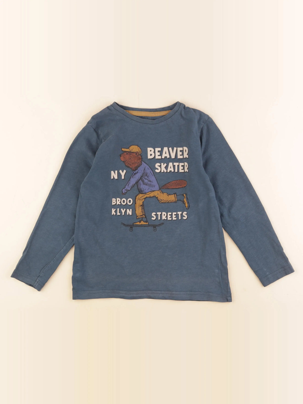 Vertbaudet - tee-shirt vert - 8 ans