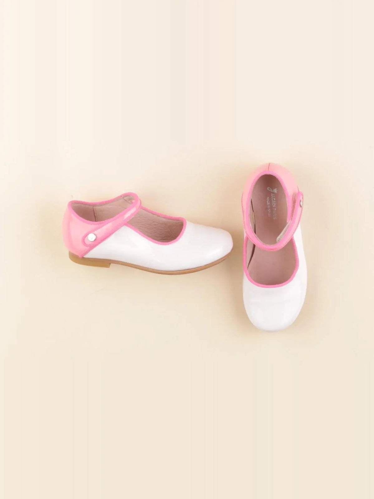 Jacadi - babies blanc, rose - pointure 25