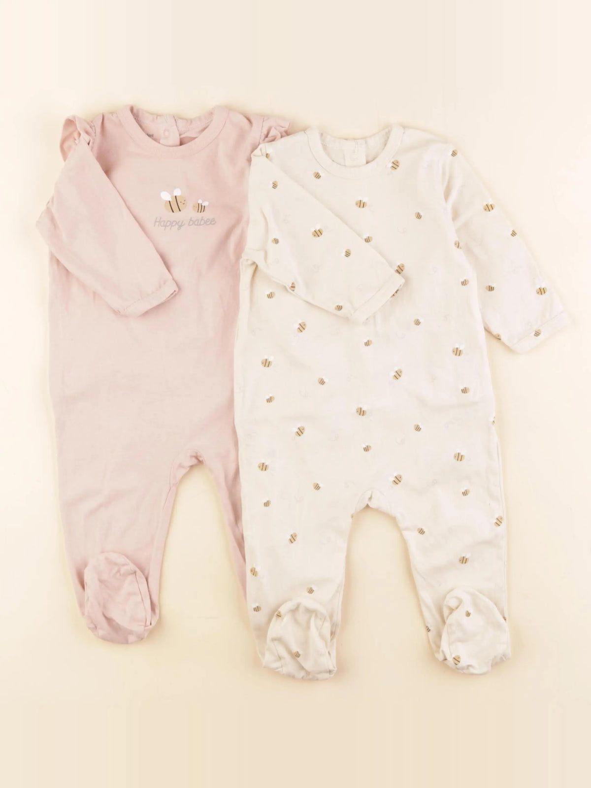 Vertbaudet - lot de 2 pyjamas coton multicolore - 6 mois