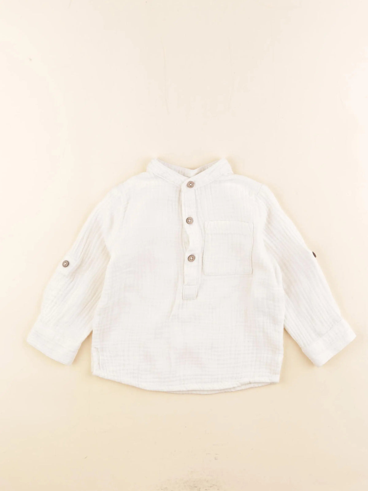 Vertbaudet - blouse beige - 2 ans