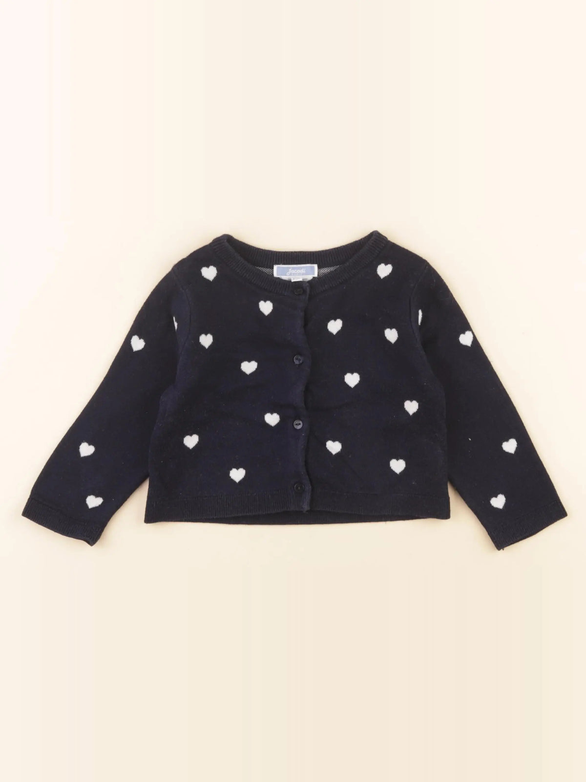 Jacadi - gilet bleu, blanc - 18 mois